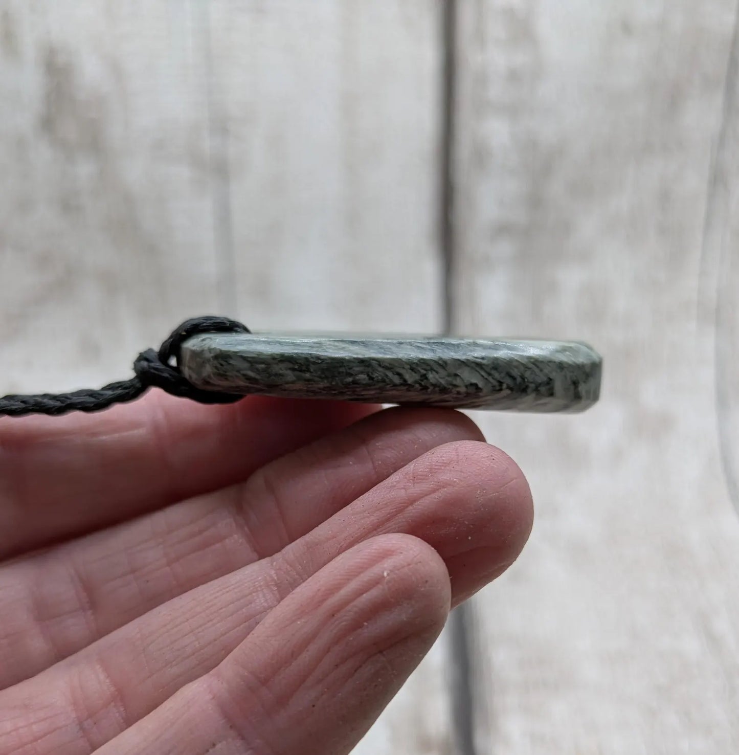 Aotea Stone Pendant – New Zealand Kyanite and Fuchsite Talisman, Sacred Green & Blue Crystal | Simple Handcrafted Necklace.