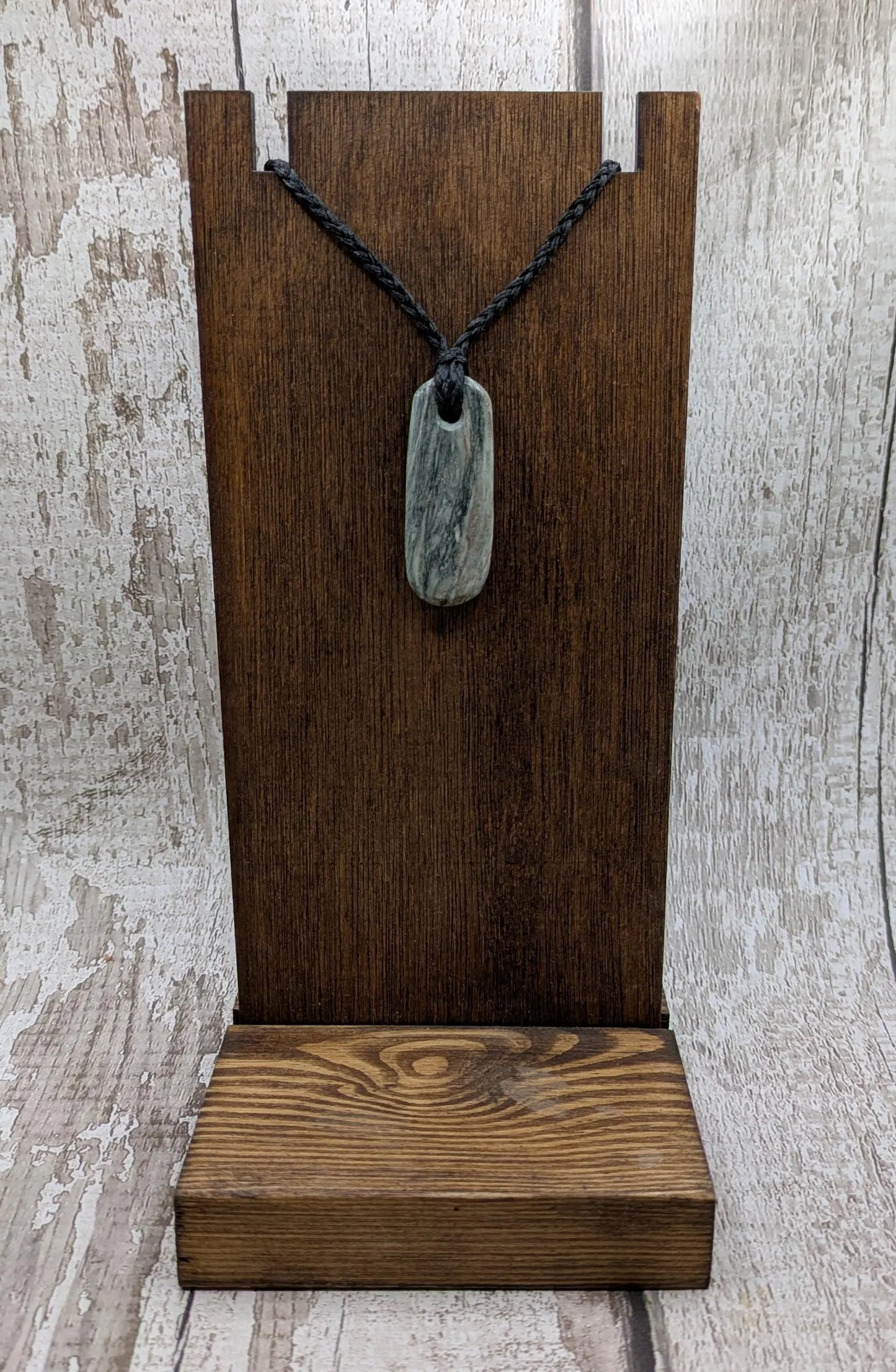 Aotea Stone Pendant – New Zealand Kyanite and Fuchsite Talisman, Sacred Green & Blue Crystal | Simple Handcrafted Necklace.