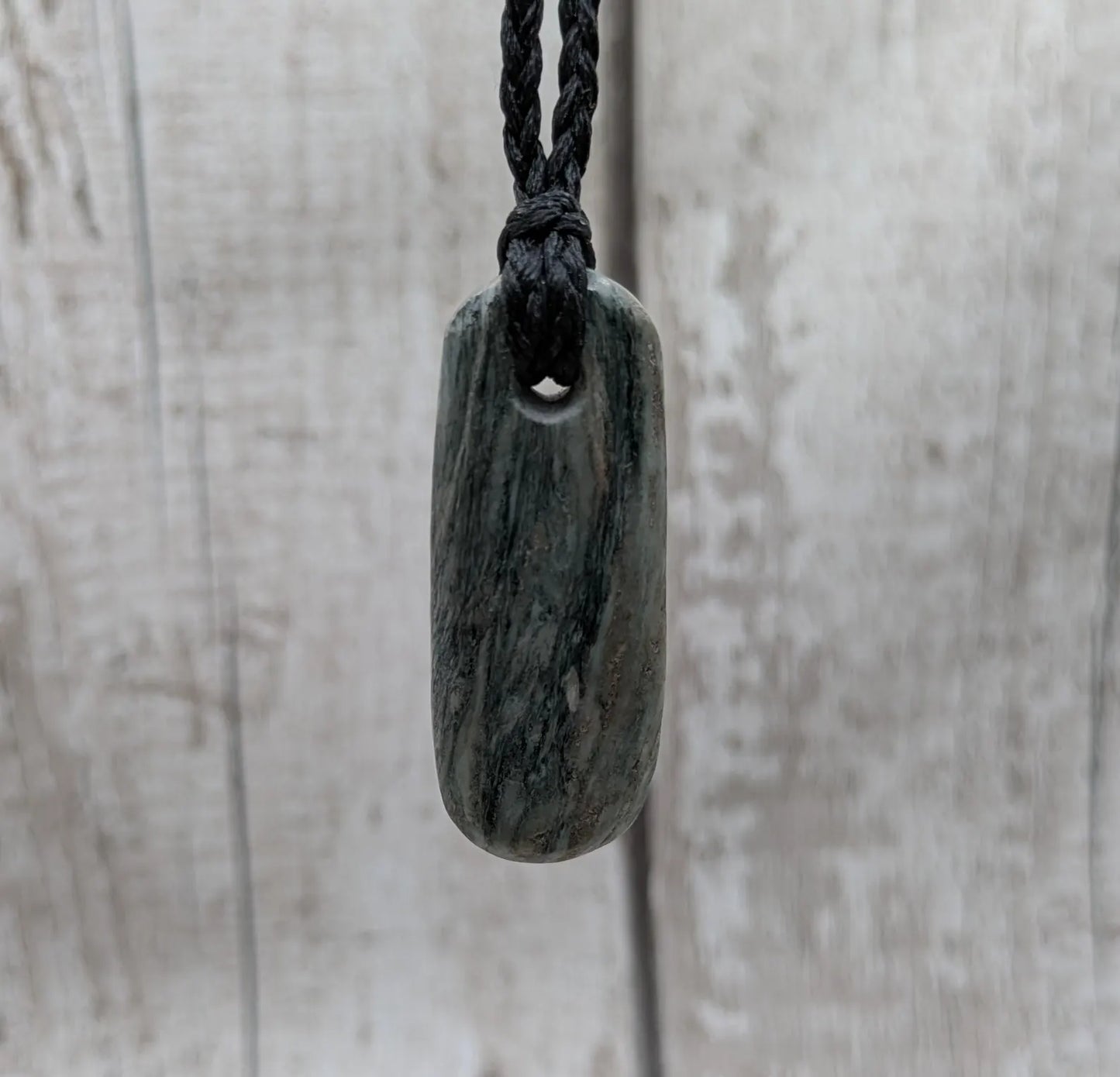 Aotea Stone Pendant – New Zealand Kyanite and Fuchsite Talisman, Sacred Green & Blue Crystal | Simple Handcrafted Necklace.