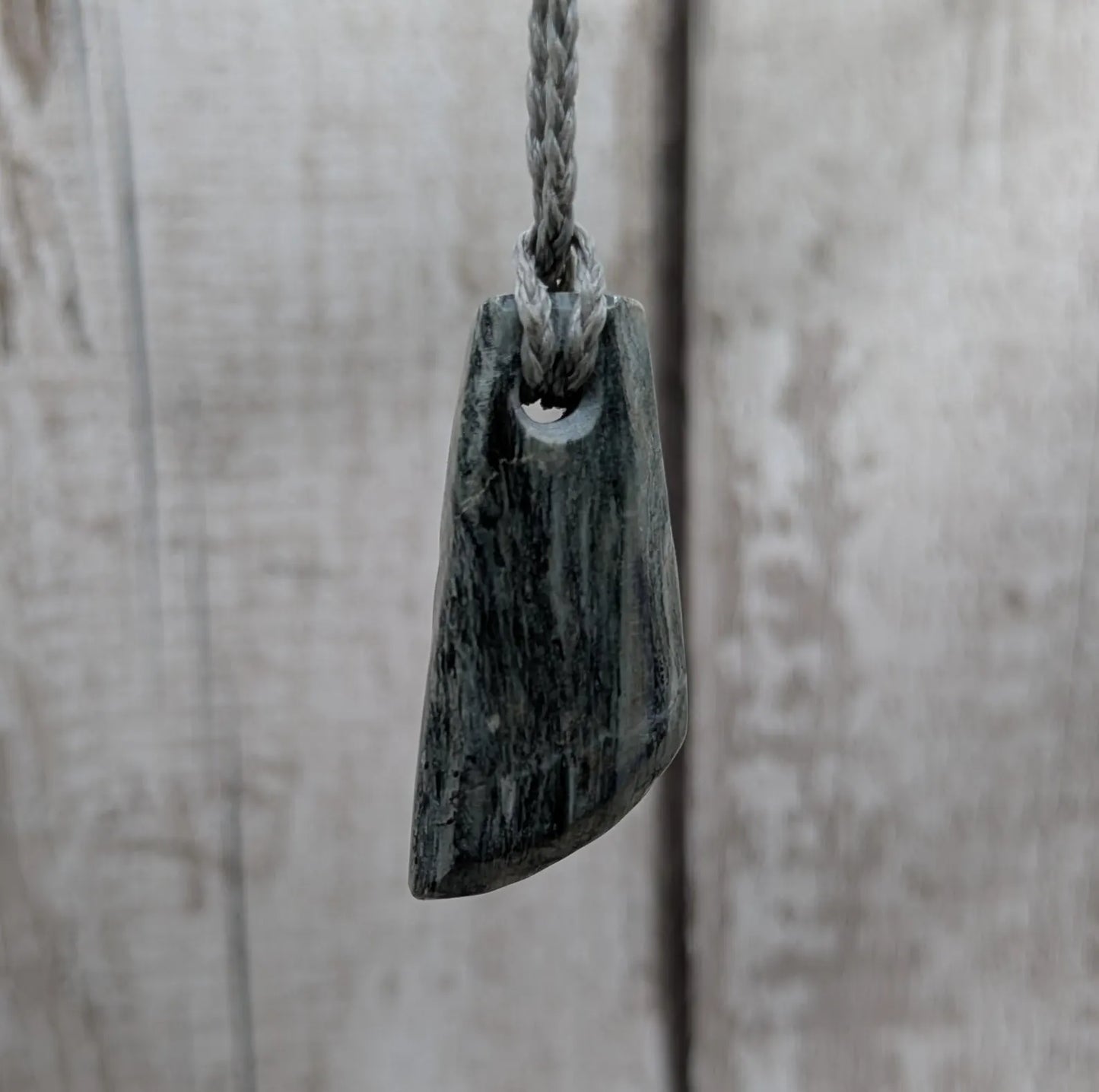 Aotea Stone Pendant – New Zealand Kyanite and Fuchsite Talisman, Sacred Green & Blue Crystal | Simple Handcrafted Necklace.