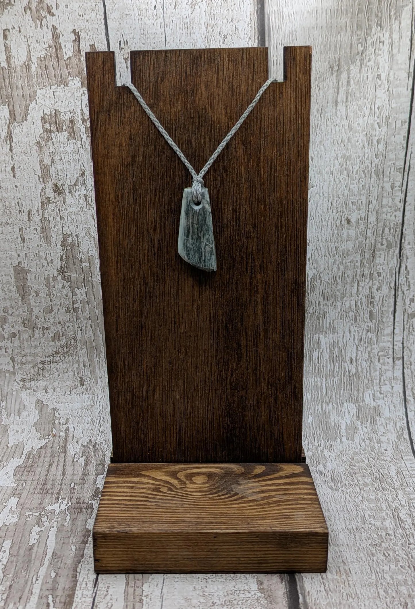 Aotea Stone Pendant – New Zealand Kyanite and Fuchsite Talisman, Sacred Green & Blue Crystal | Simple Handcrafted Necklace.