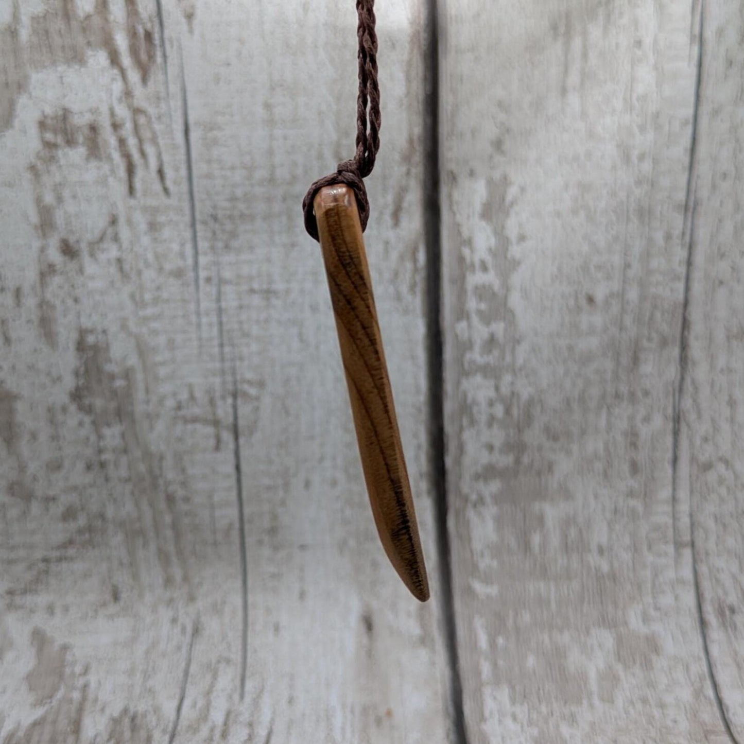 Made to order yew wood hei Toki adze pendant with mixed pounamu inlay - Handcrafted British jewellery, Māori inspired, nature talisman.