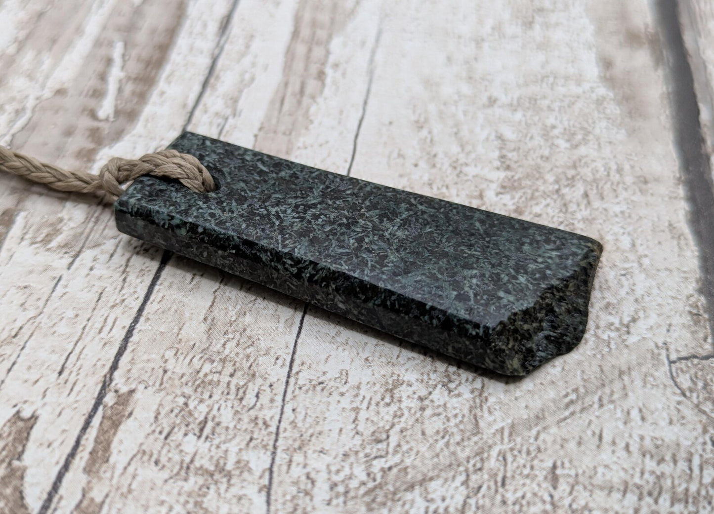 Preseli Bluestone Stonehenge Pendant with Live Edge - Sacred Stone Jewellery, Handcrafted Crystal Talisman, Raw Pagan Amulet, Spiritual.