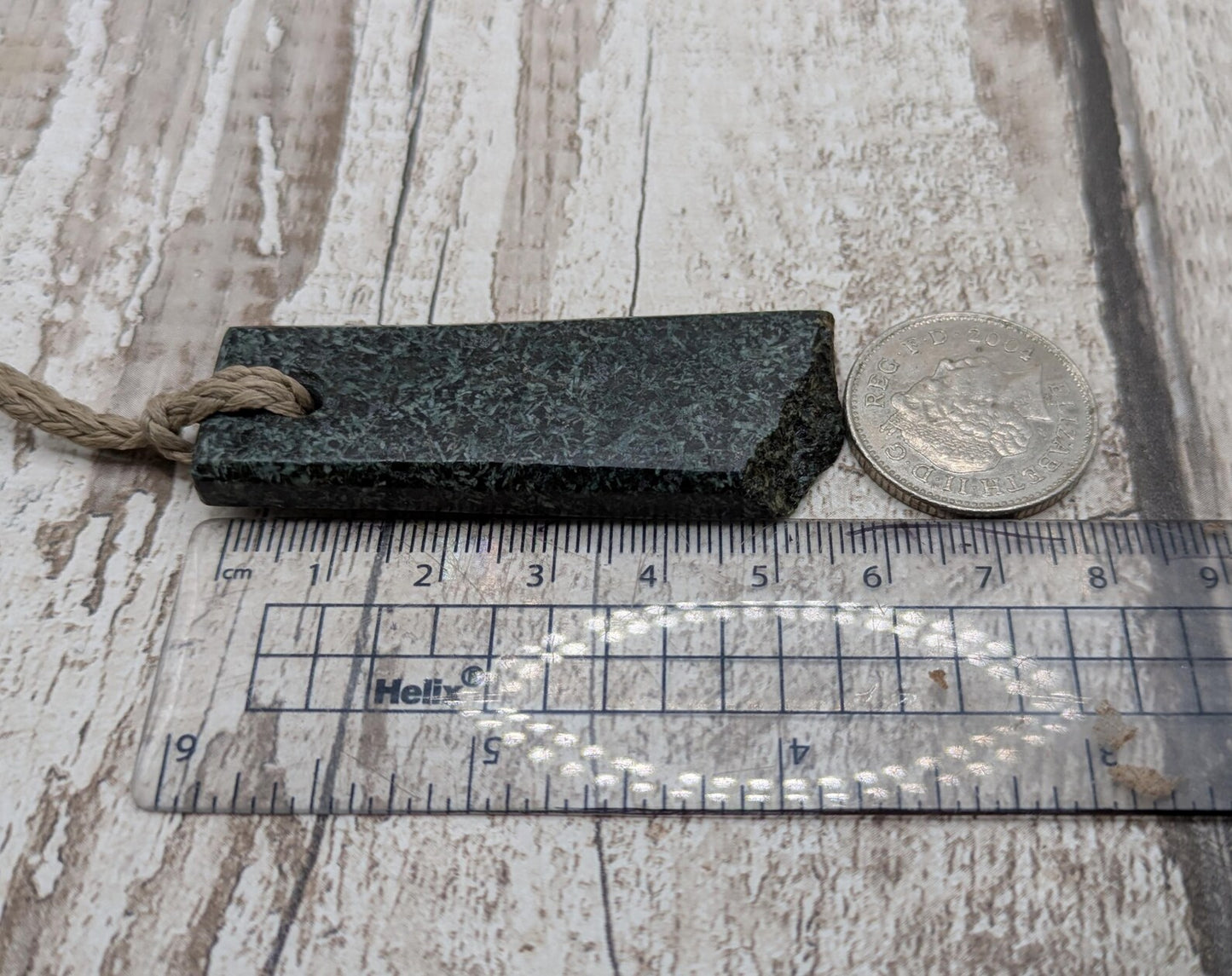 Preseli Bluestone Stonehenge Pendant with Live Edge - Sacred Stone Jewellery, Handcrafted Crystal Talisman, Raw Pagan Amulet, Spiritual.