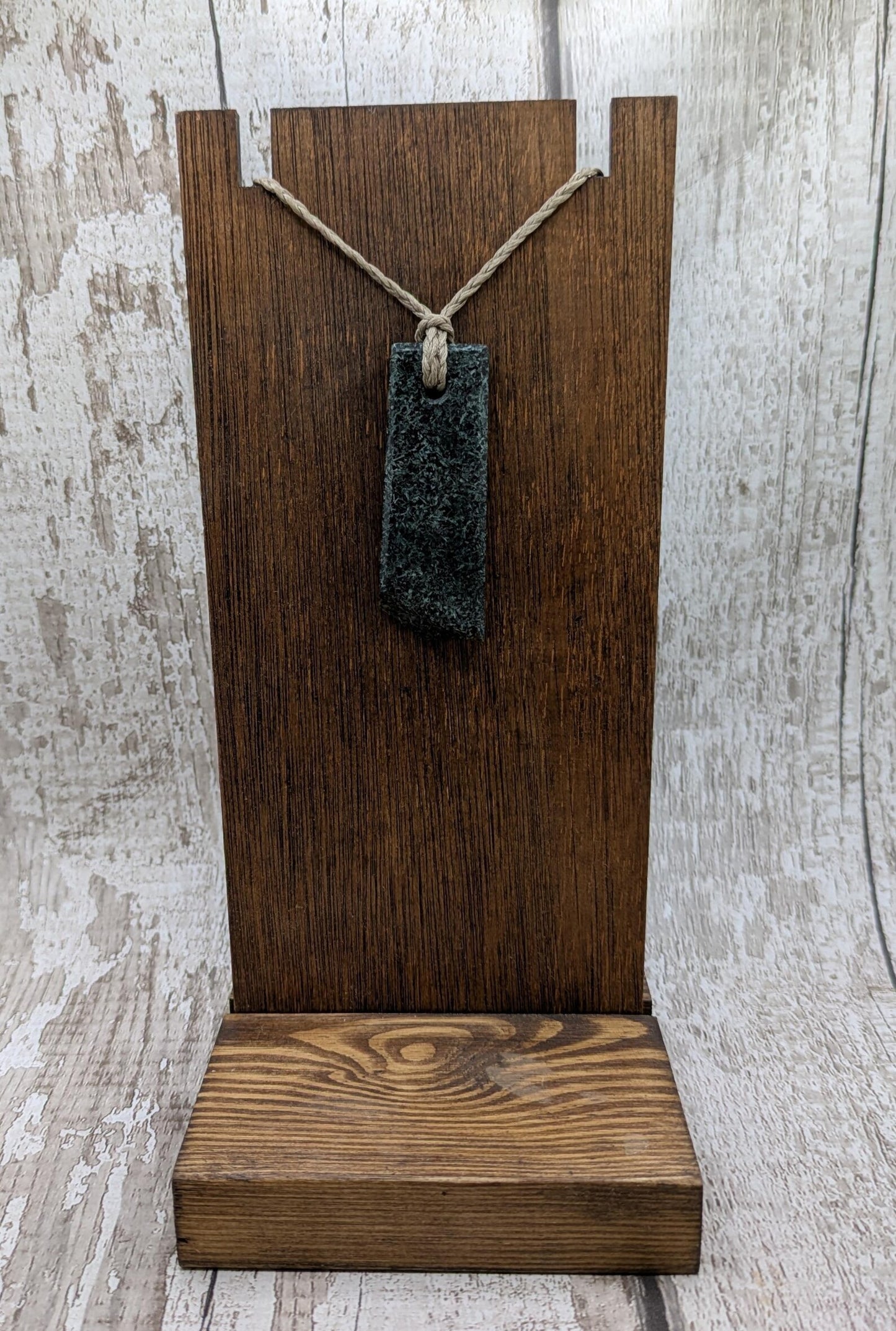 Preseli Bluestone Stonehenge Pendant with Live Edge - Sacred Stone Jewellery, Handcrafted Crystal Talisman, Raw Pagan Amulet, Spiritual.