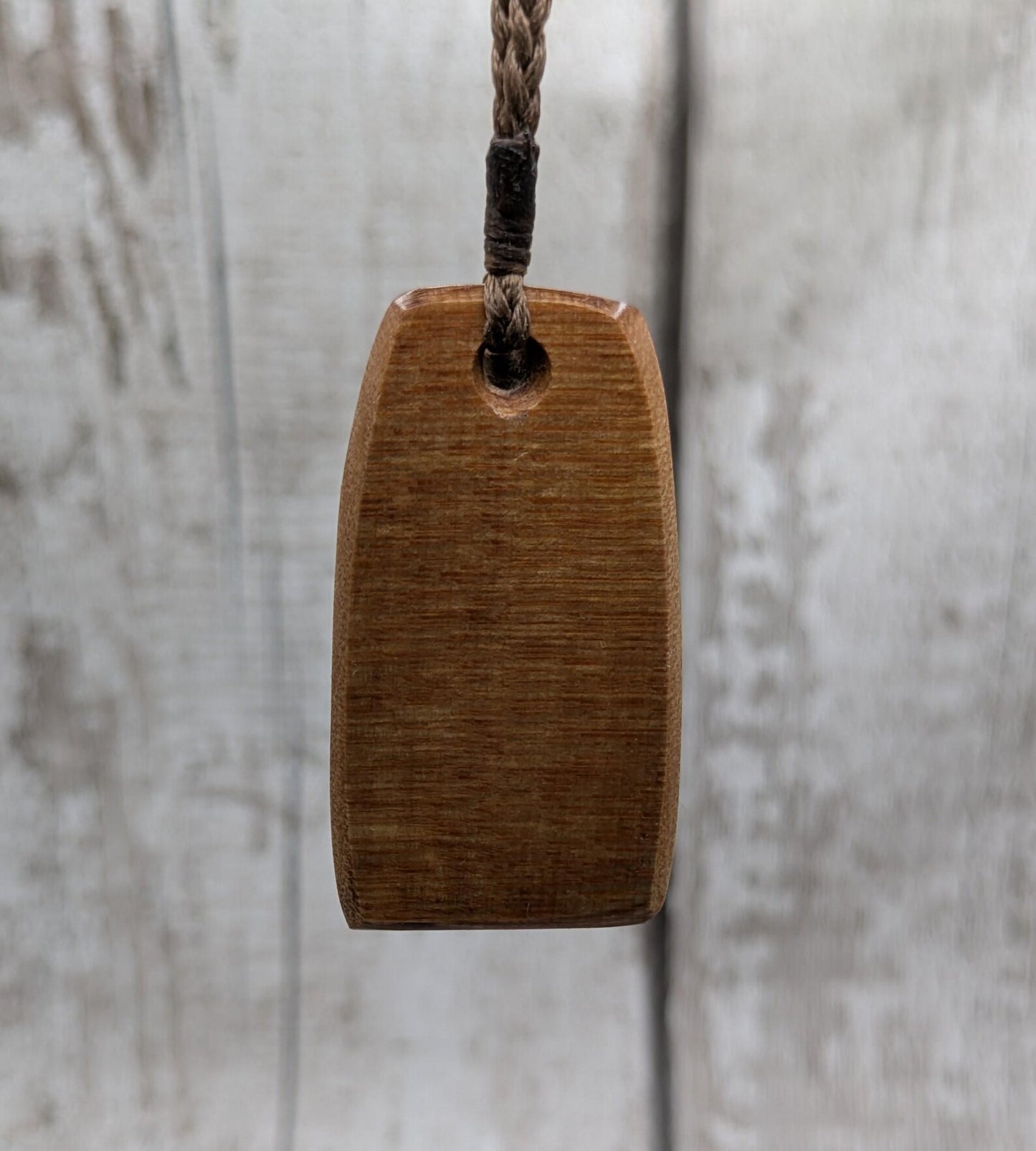 NZ Swamp Kauri Hei Toki Adze Pendant with Aotea Stone, Fuchsite and Blue Kyanite Inlay, Recycled Wood Spiritual Necklace