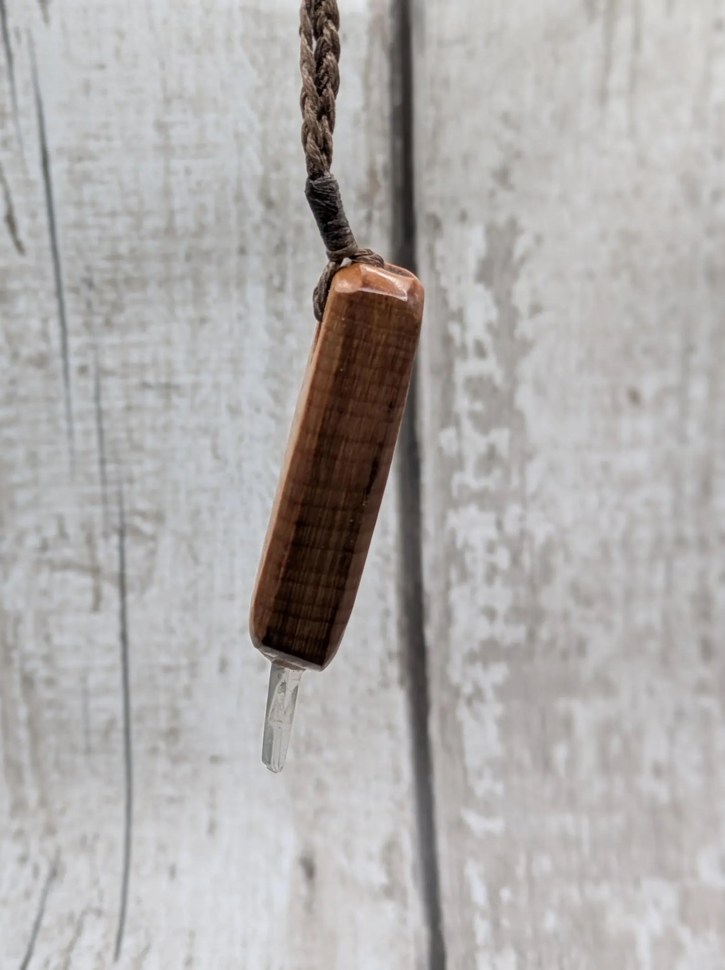Nz swamp kauri, Pounamu, satin spar and hiddenite codex key.