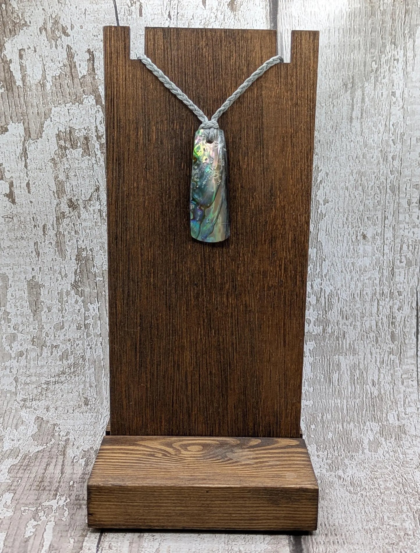 New Zealand Pāua shell pendant.