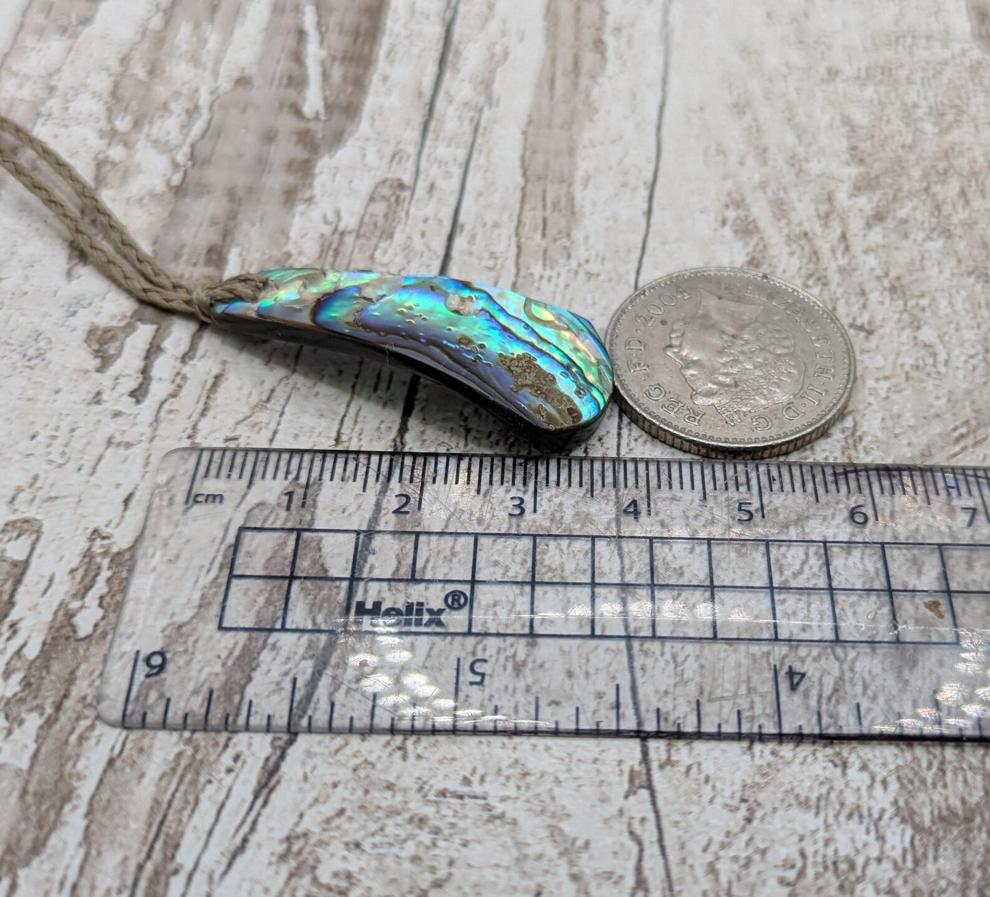 Small New Zealand Rainbow Pāua Shell Roimata Pendant – Iridescent Teardrop Necklace, Māori Inspired Ocean Jewellery, Healing Shell Talisman