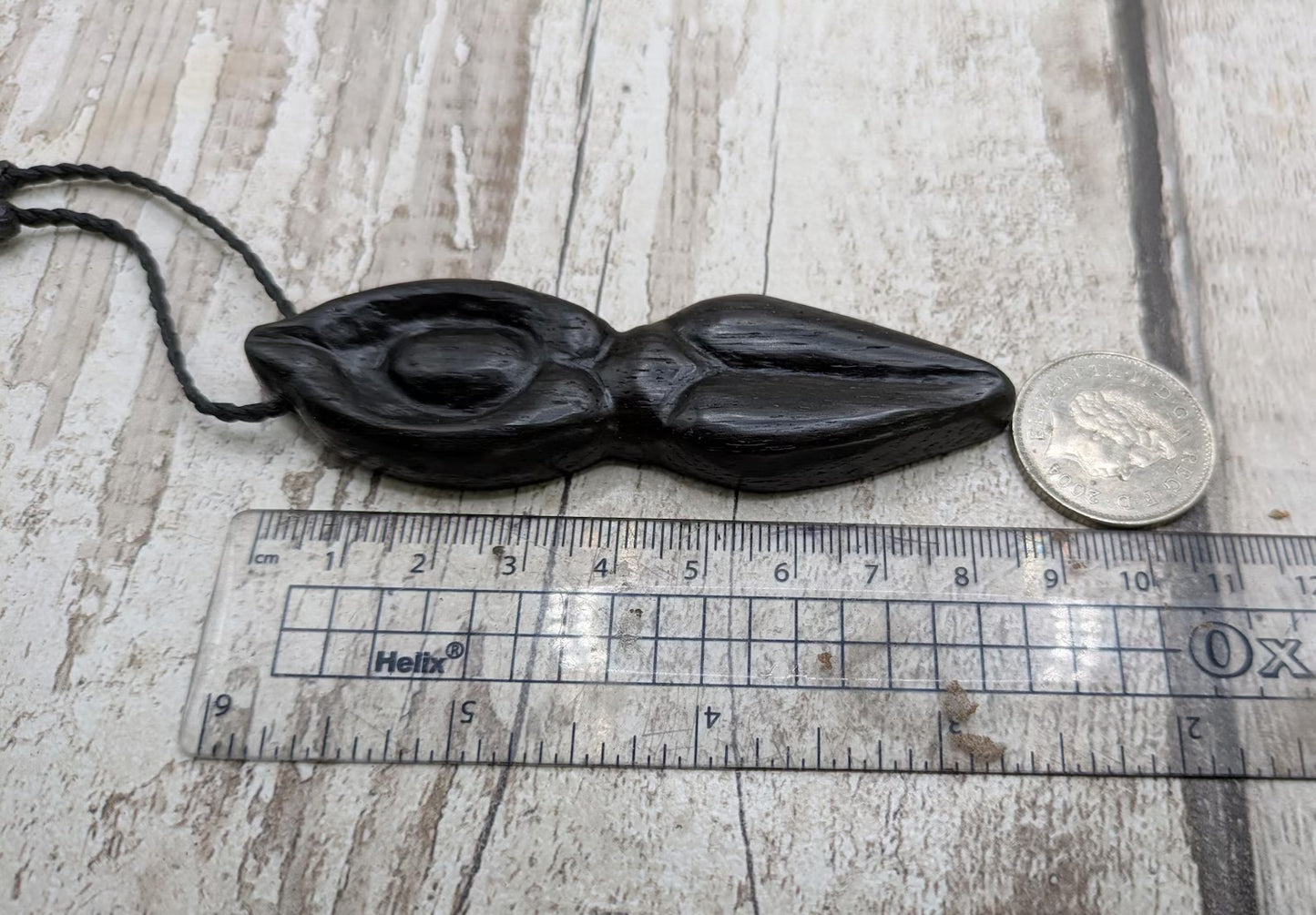 Made to order Fenland Bog Oak Goddess Pendant – Ancient Sacred Feminine Wood Jewelry, Spiritual Talisman, Handcrafted Natural Oak.