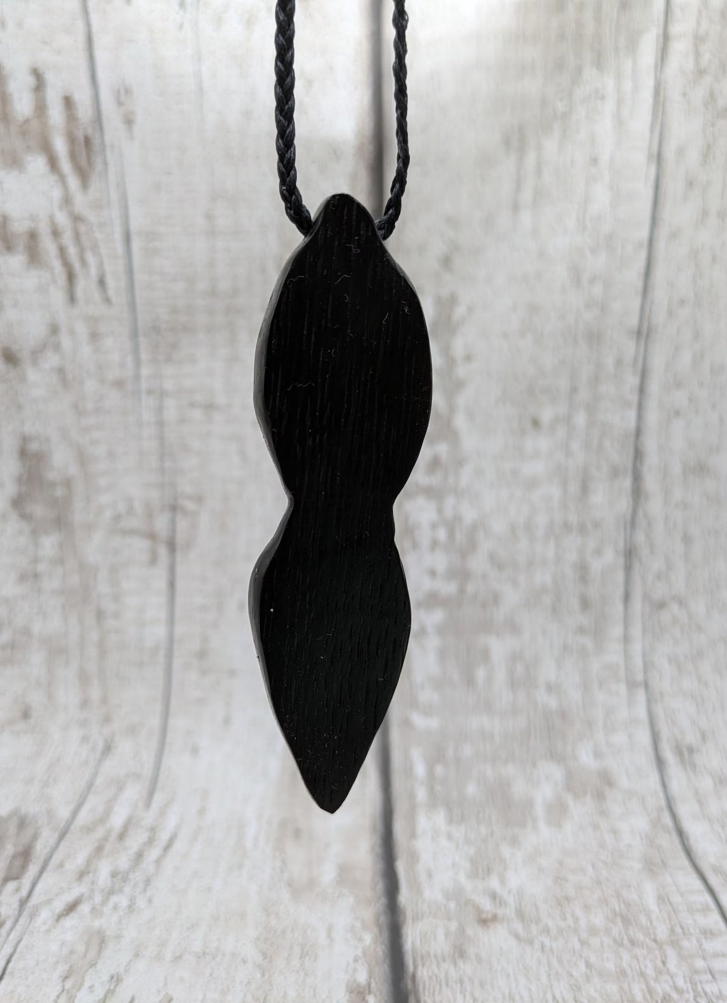 Made to order Fenland Bog Oak Goddess Pendant – Ancient Sacred Feminine Wood Jewelry, Spiritual Talisman, Handcrafted Natural Oak.