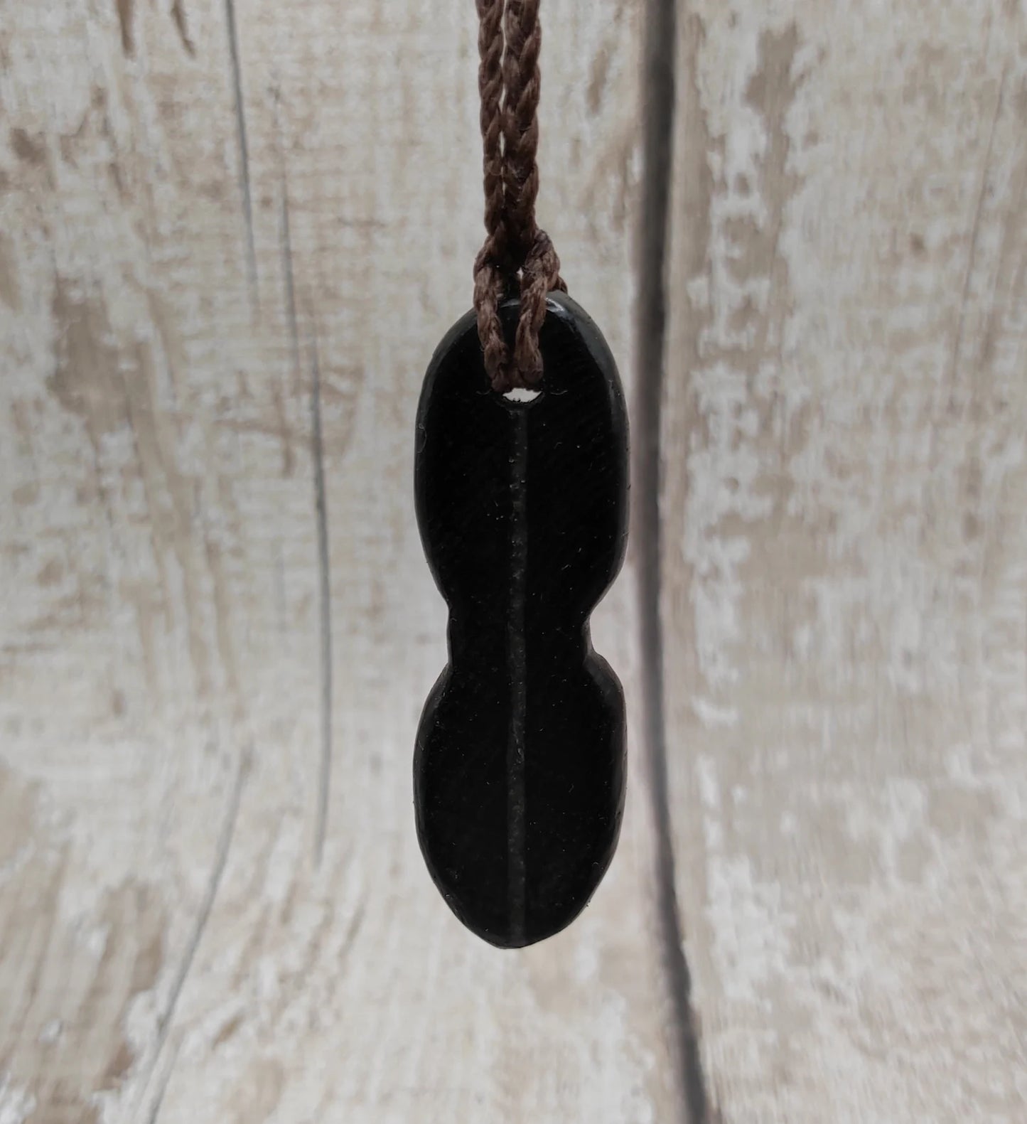 Bog Oak Goddess Pendant with Blue Kyanite & Moldavite - Handmade Jewellery.