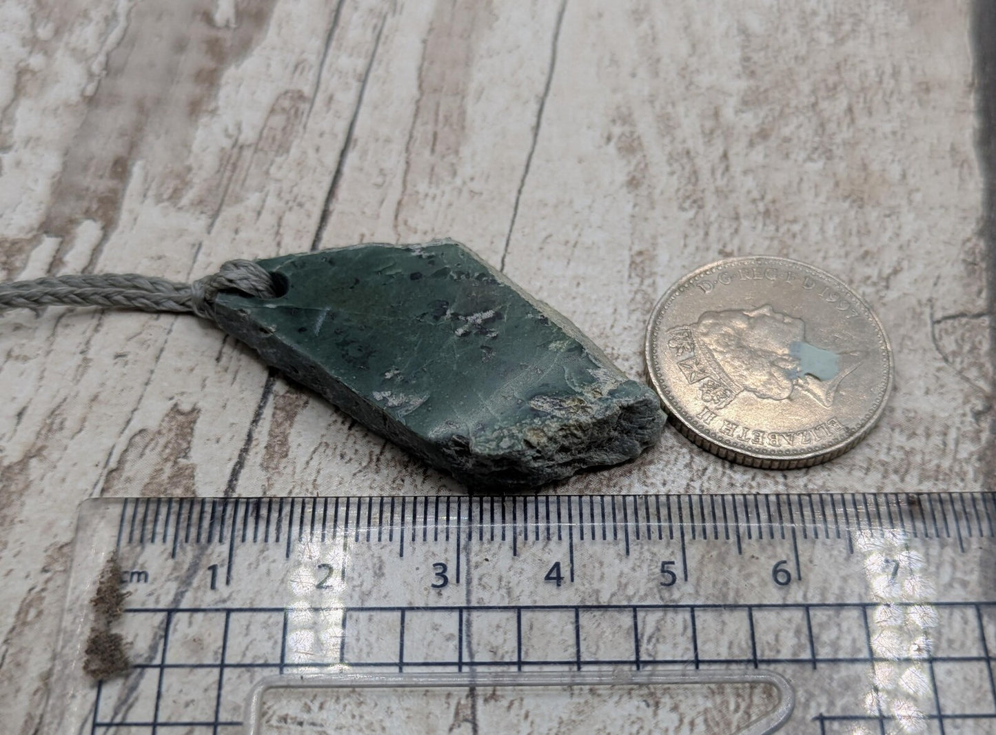 Raw New Zealand Pounamu Jade Offcut – Polished Greenstone Touchstone | Sacred Māori Stone for Craft or Ritual.