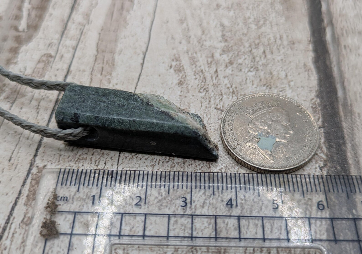 NZ Pounamu Nephrite Jade Pendant with Natural Live Edge – Greenstone Rectangular Necklace, Māori cultural Tonga - spiritual jewellery.