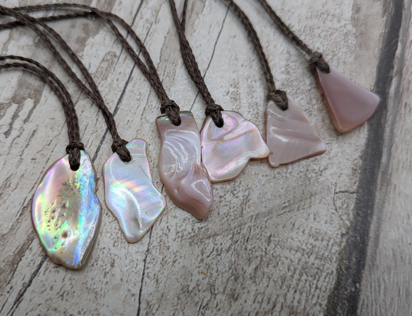 One Freeform Pink Freshwater Mussel Shell Pendant – Tumbled Natural Shell Jewelry, Affordable Ocean Treasures.
