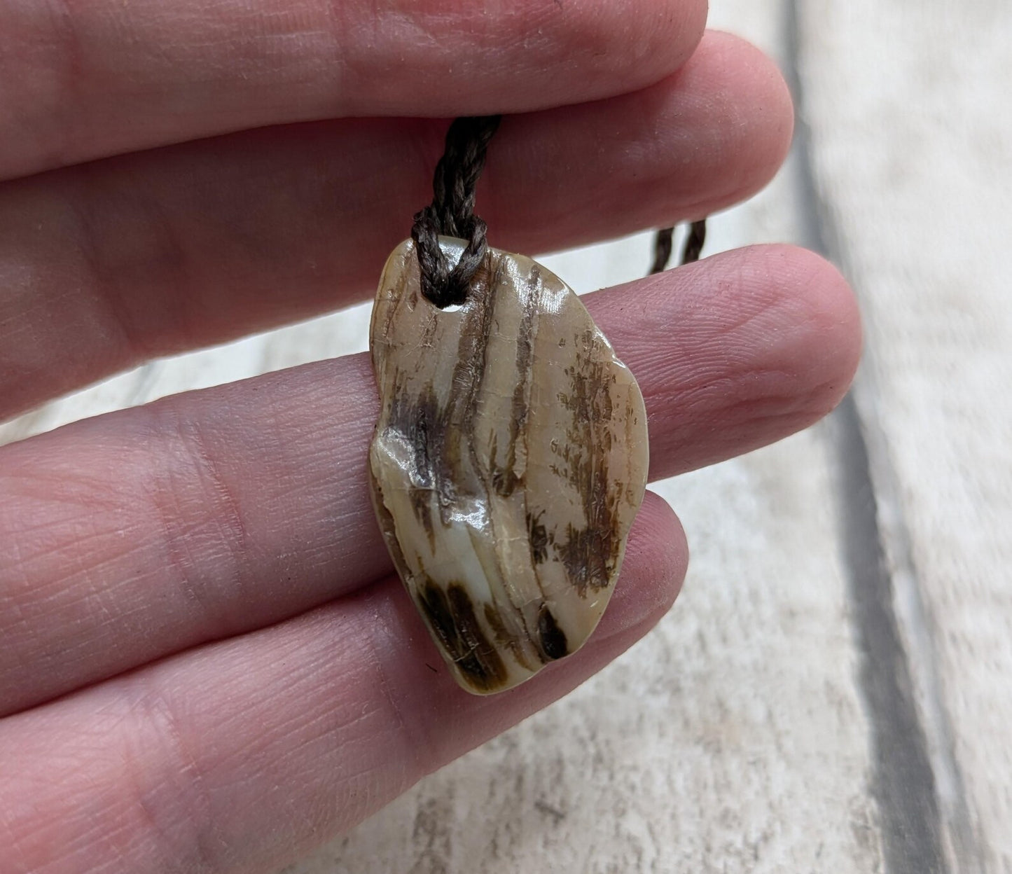 One Freeform Pink Freshwater Mussel Shell Pendant – Tumbled Natural Shell Jewelry, Affordable Ocean Treasures.