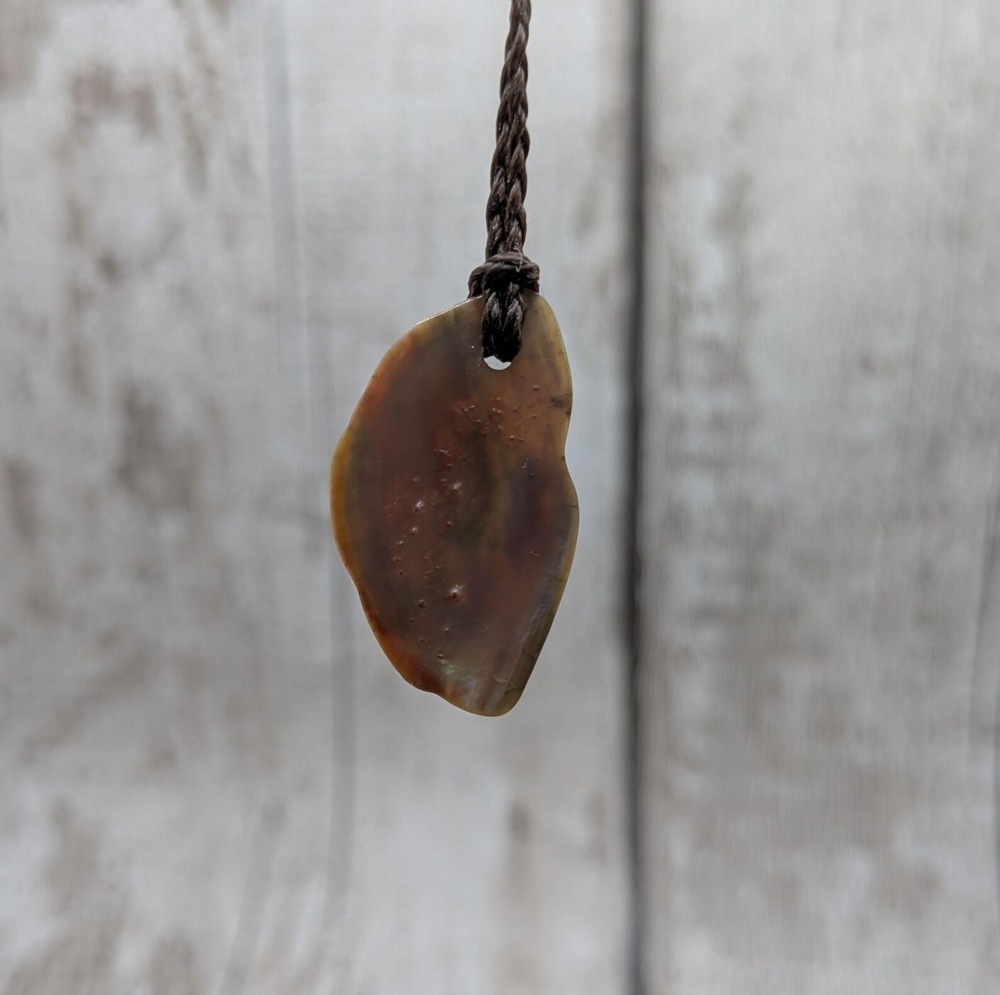 One Freeform Pink Freshwater Mussel Shell Pendant – Tumbled Natural Shell Jewelry, Affordable Ocean Treasures.