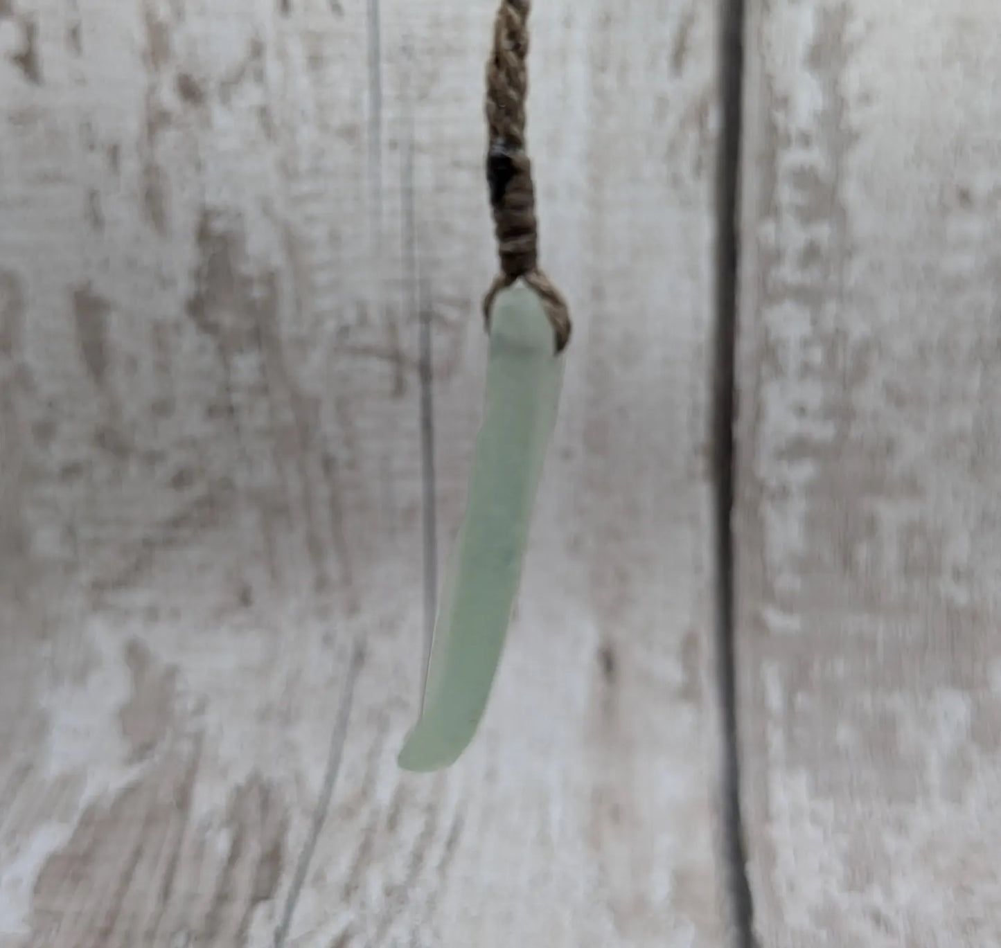 Naturally Frosted Thames Sea Glass Pendant – Teal or White Beach Glass Necklace – UK Foraged Eco Jewelry – Adjustable Cord Necklace.