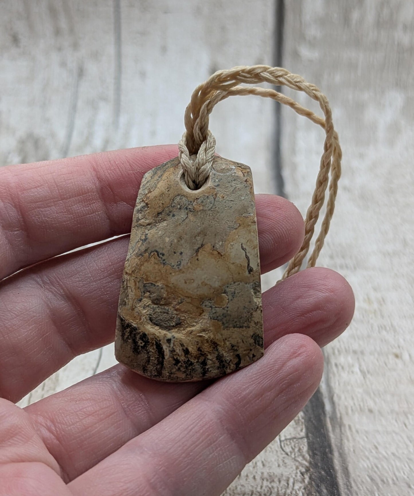 Jurassic Charmouth Ammonite Pendant – Calcite-Crystal in Limestone Fossil Necklace - Natural history - Fibonacci sequence amulet.