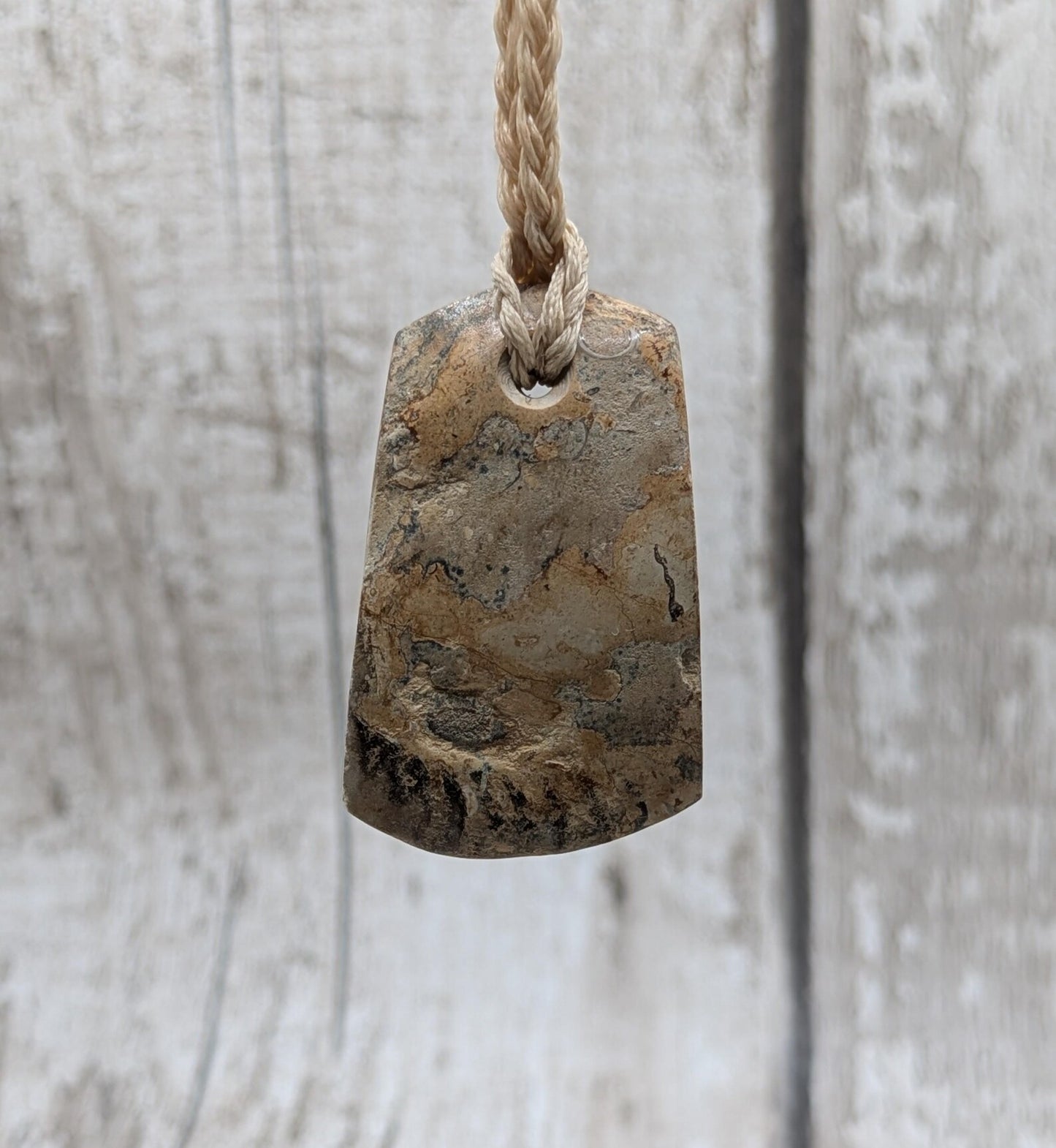 Jurassic Charmouth Ammonite Pendant – Calcite-Crystal in Limestone Fossil Necklace - Natural history - Fibonacci sequence amulet.