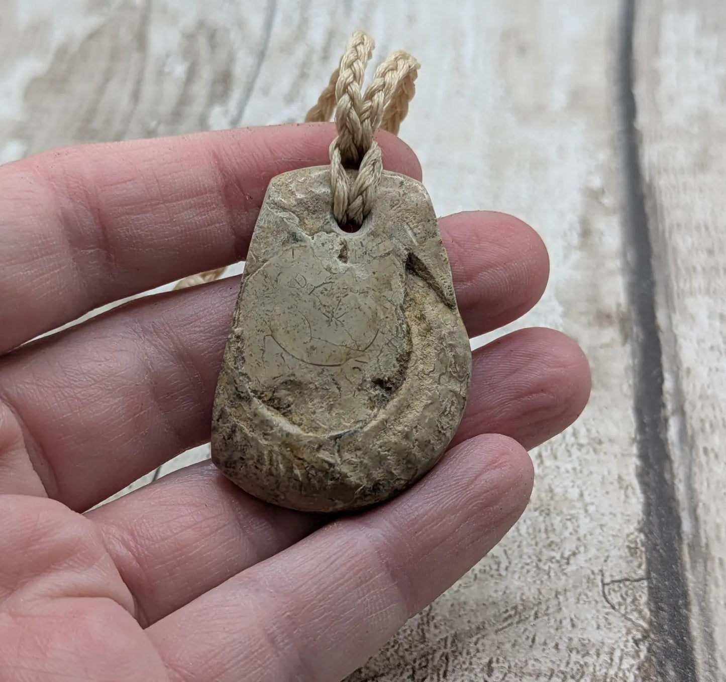 Jurassic Charmouth Ammonite Pendant – Calcite-Crystal in Limestone Fossil Necklace - Natural history - Fibonacci sequence amulet.