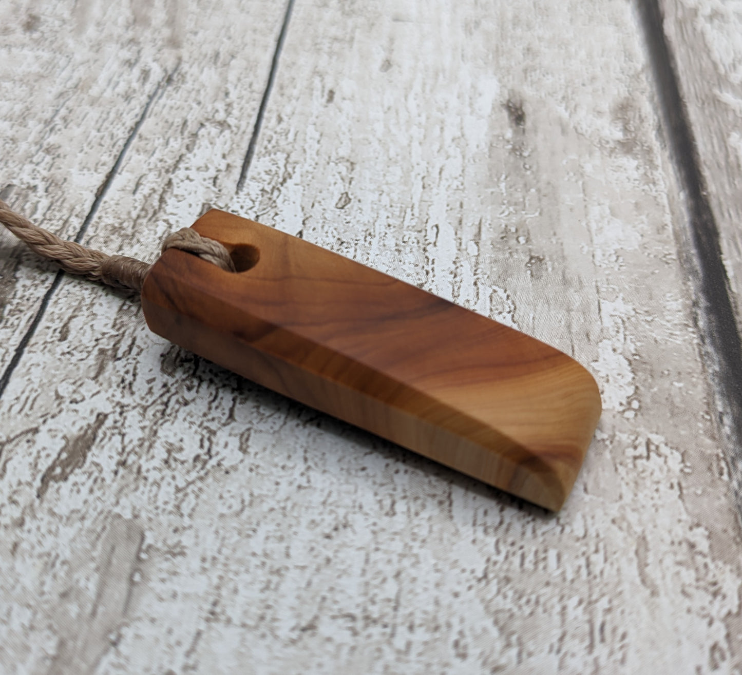 Yew wood hei toki adze pendant