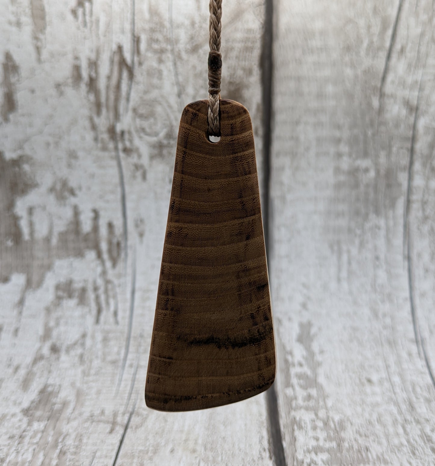 Birch wood sunflower toki styled pendant.