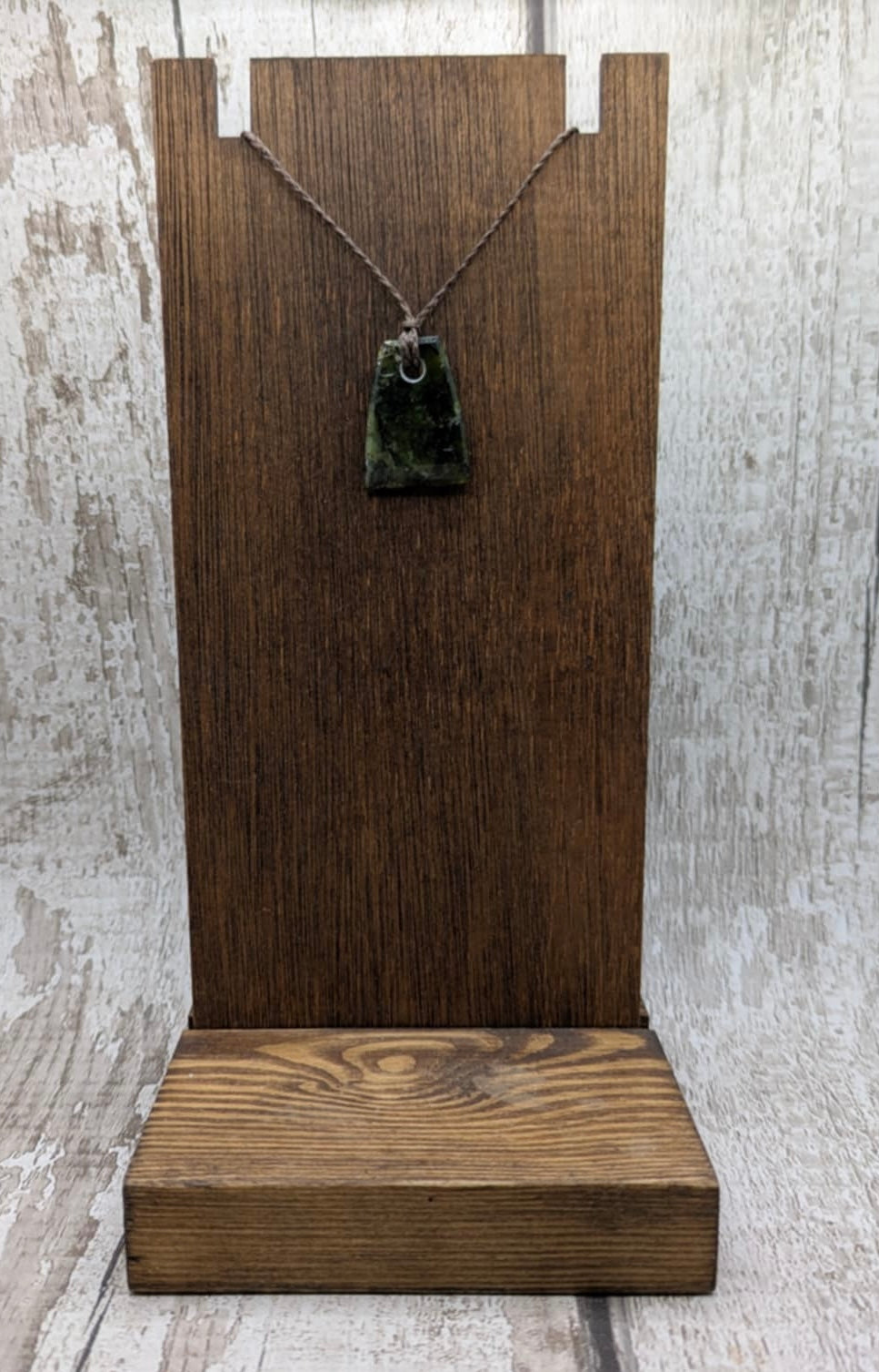 Haast pass serpentine pounamu greenstone Toki style pendant.