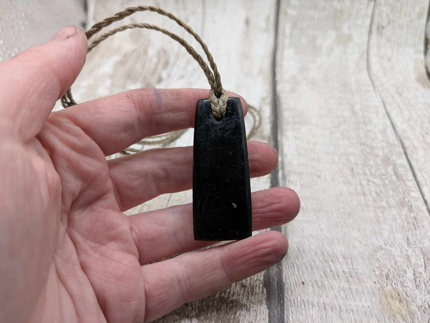Sea coal Toki style pendant