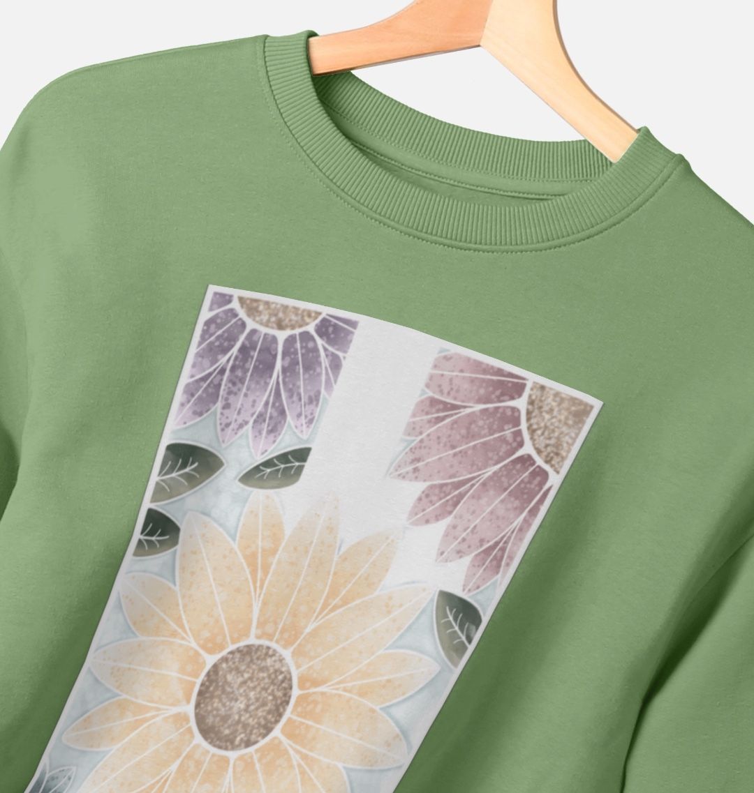 Women’s Sunflower banner oversized sweatshirt.