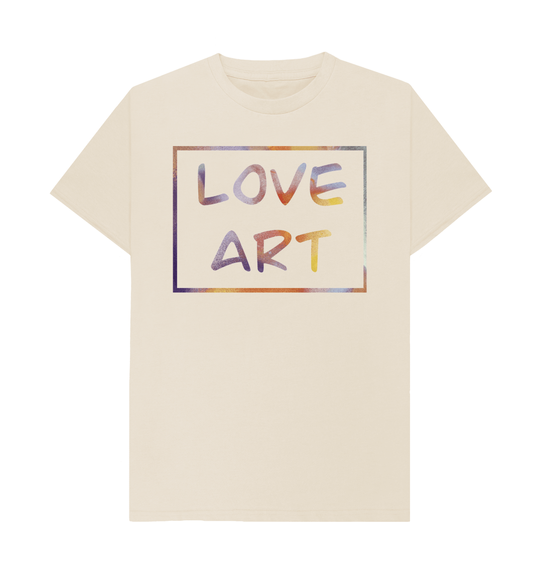 Oat Unisex love art t-shirt.