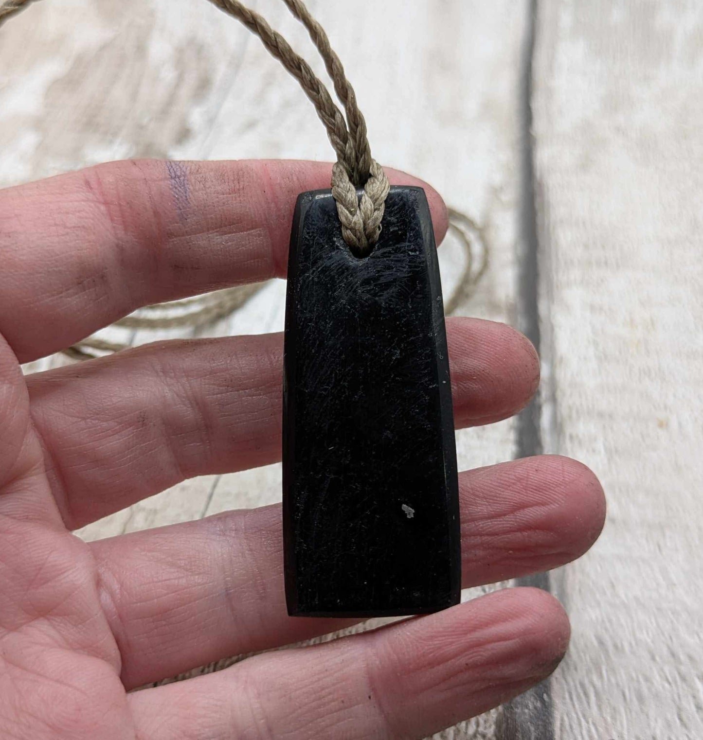 Sea coal Toki style pendant