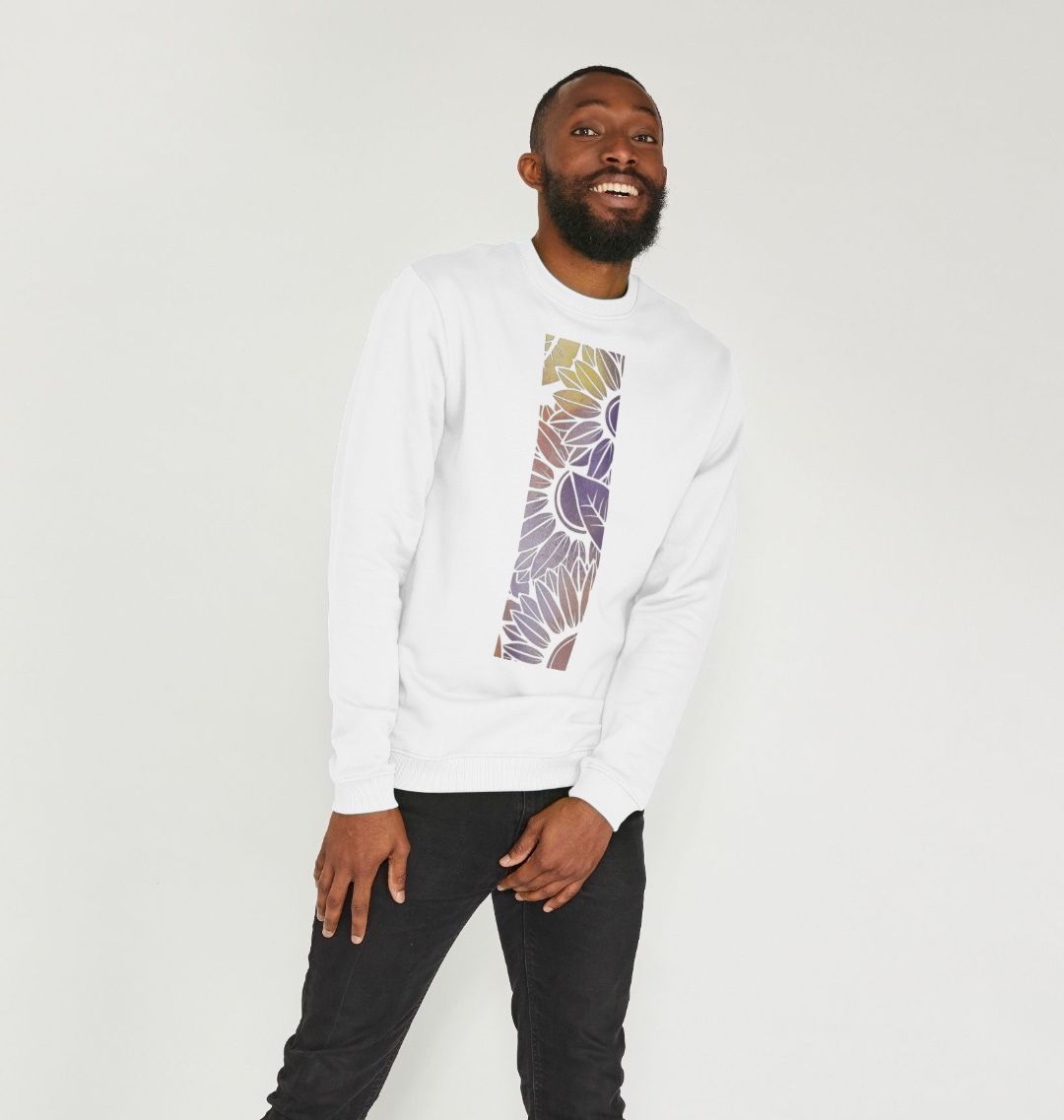 Men’s Rainbow spray painted sweatshirt.