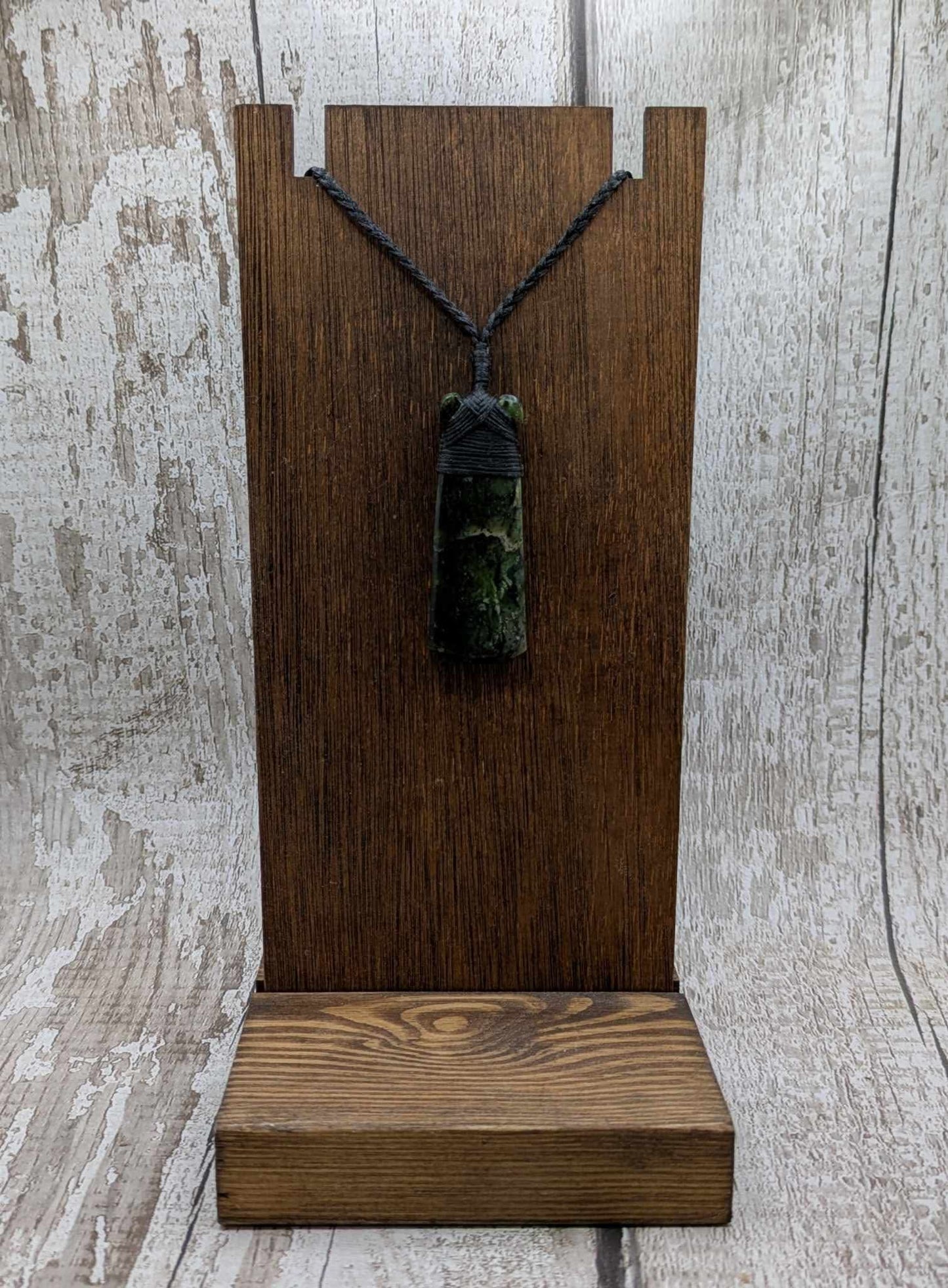 New Zealand Haast pass serpentine Toki pendant.