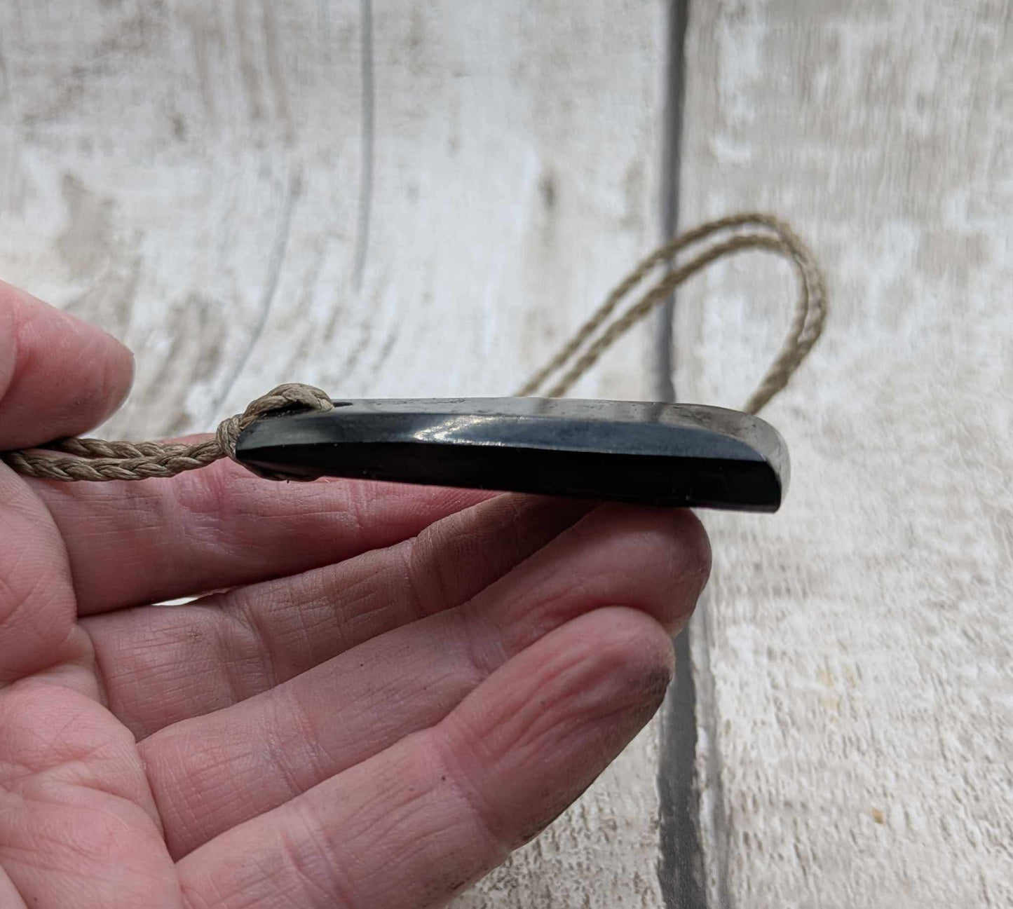 Sea coal Toki style pendant