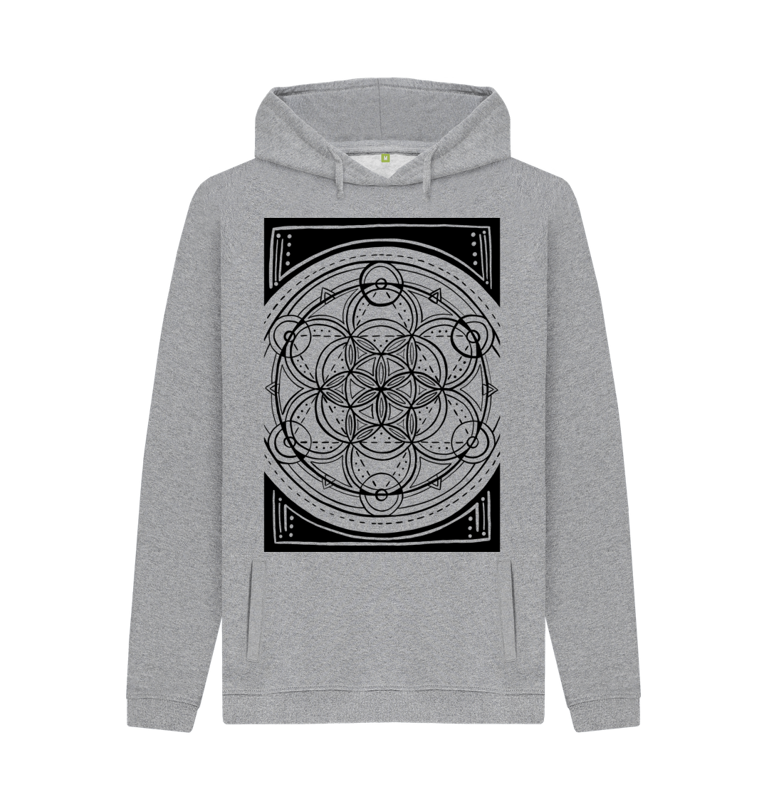 Light Heather Printed Hoody Front