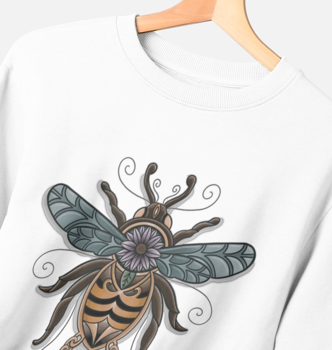 Gilded bumblebee women’s crew neck sweatshirt.