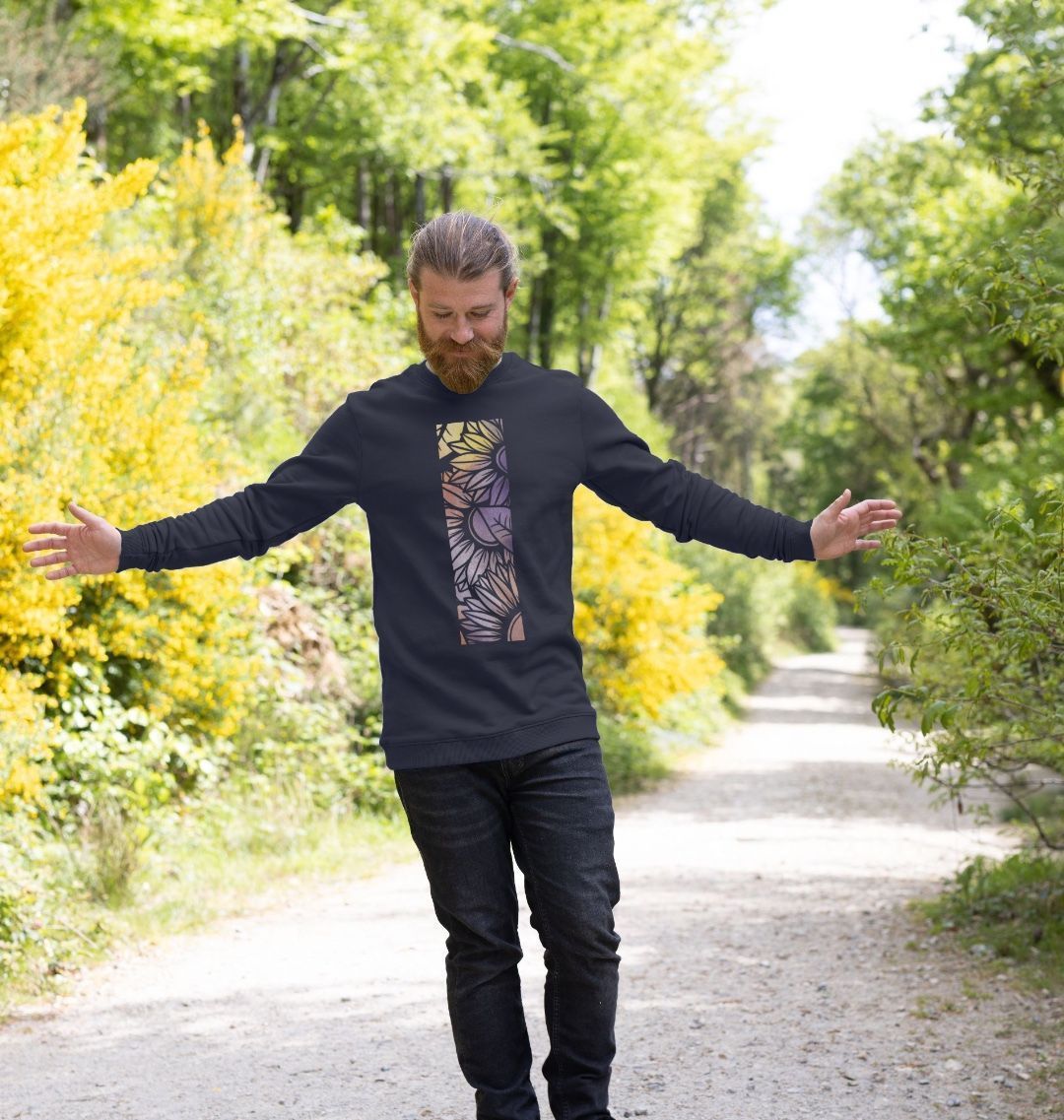 Men’s Rainbow spray painted sweatshirt.