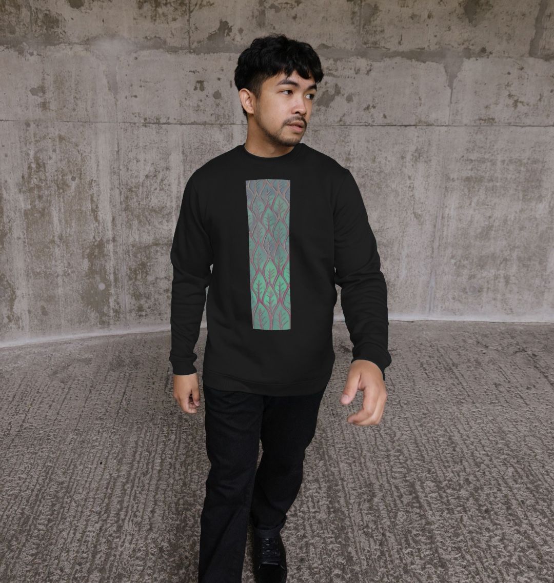 Men’s Cosmic leaves sweatshirts.