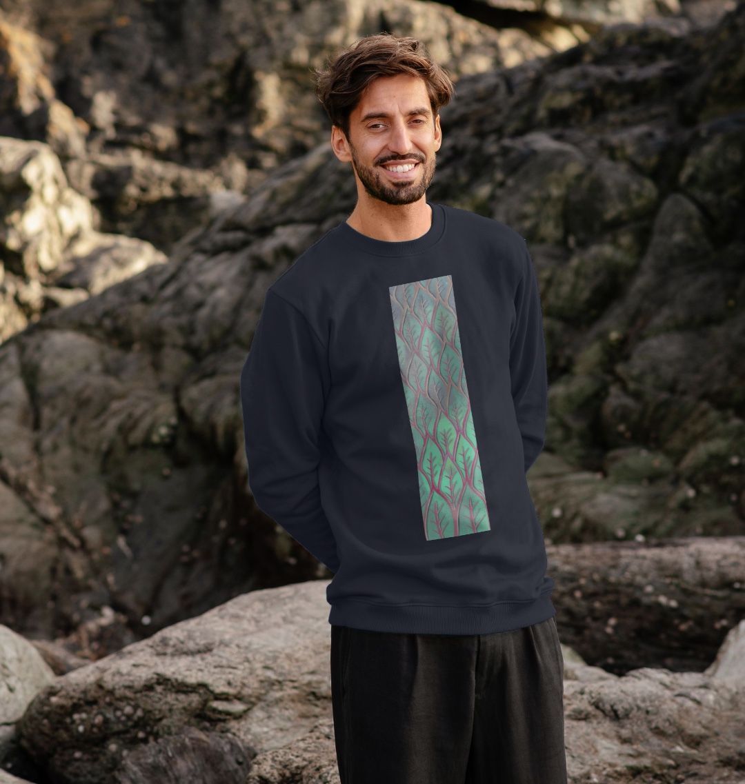 Men’s Cosmic leaves sweatshirts.