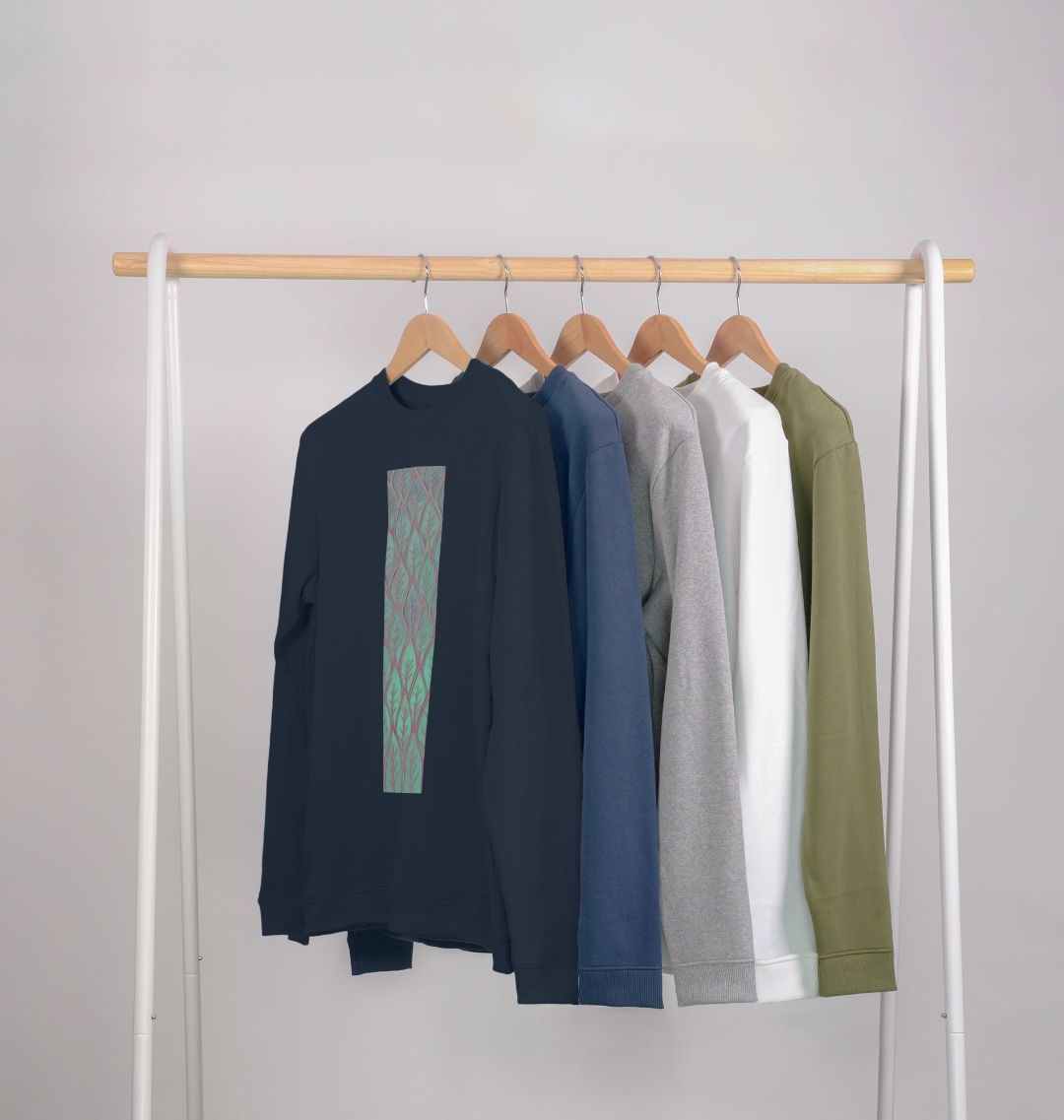 Men’s Cosmic leaves sweatshirts.