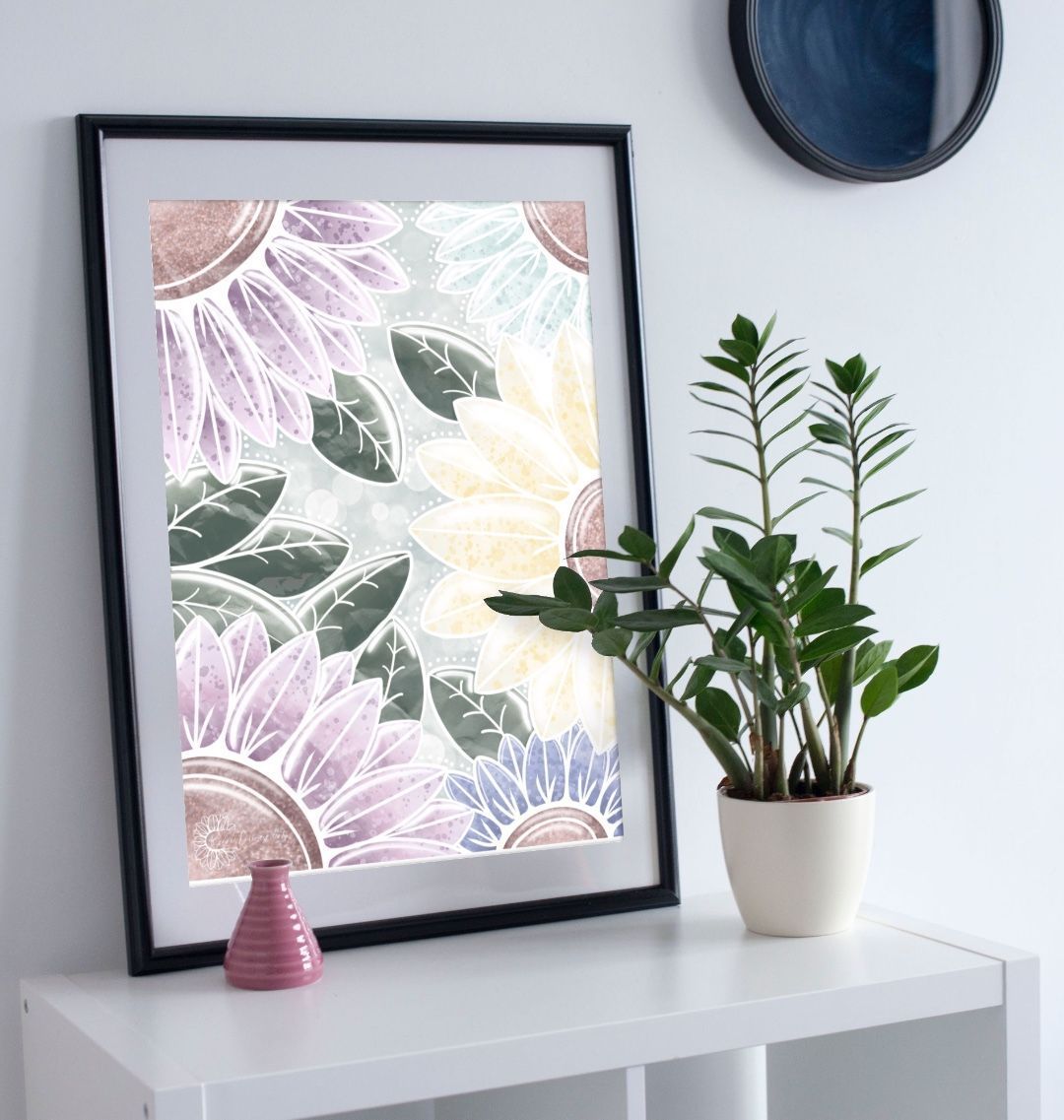 In the flower garden poster prints.