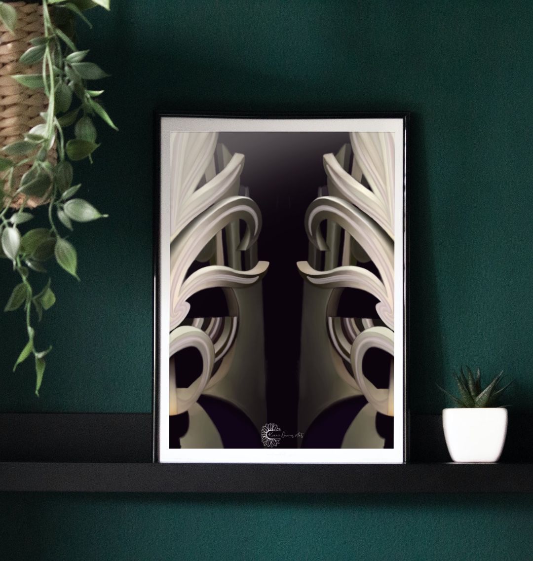 Ancestor Te Papa half view poster print.