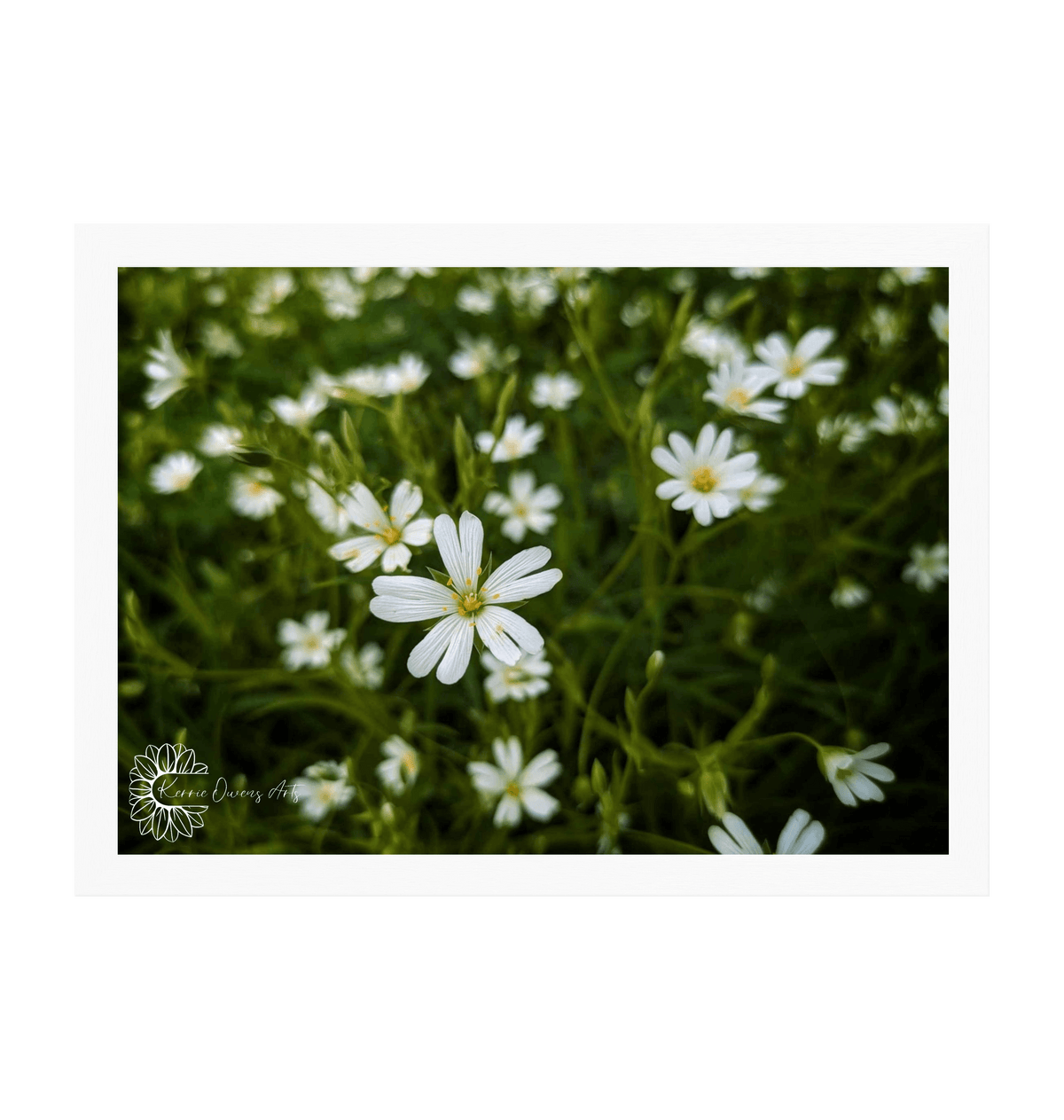 White Frame Framed art print Front