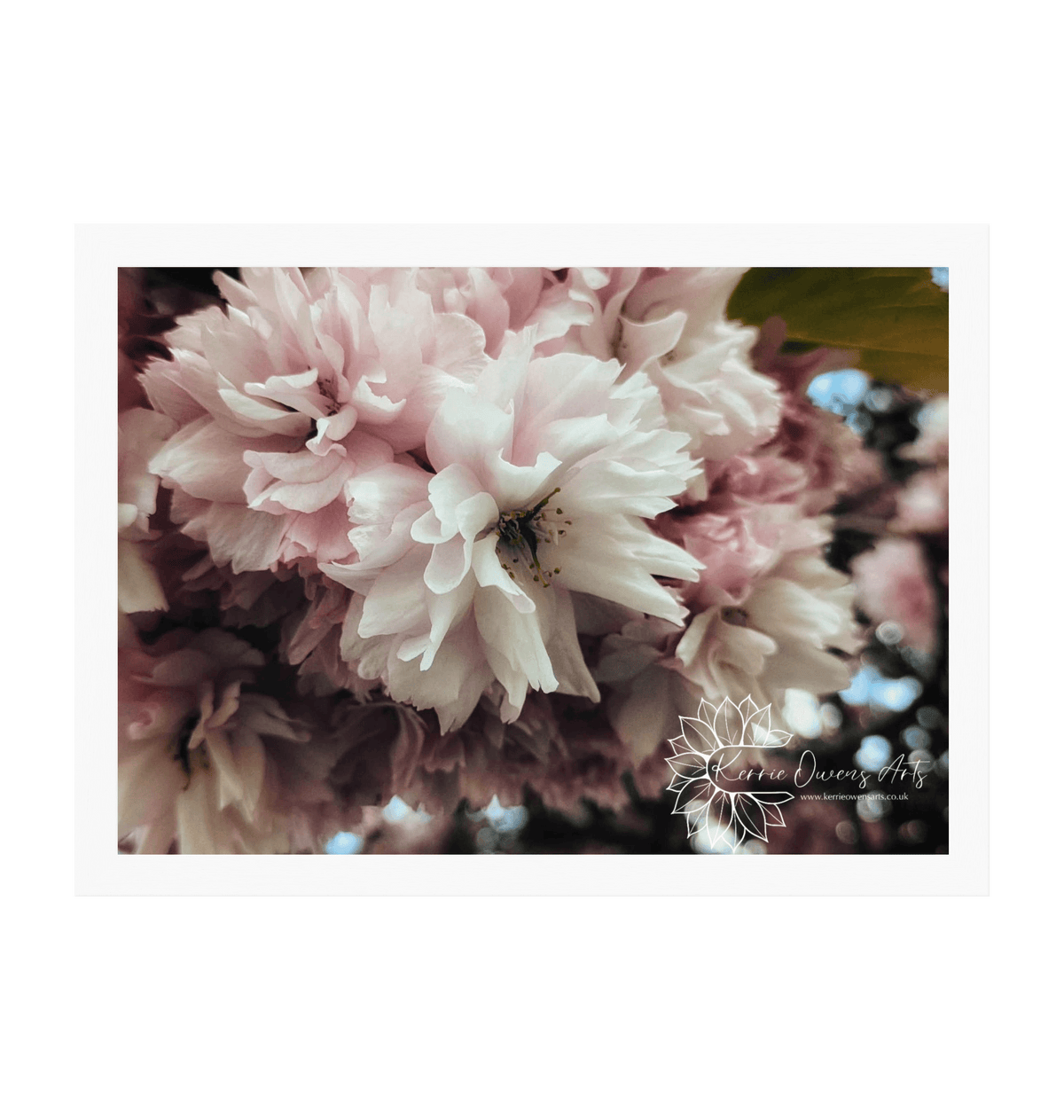 White Frame Framed art print Front