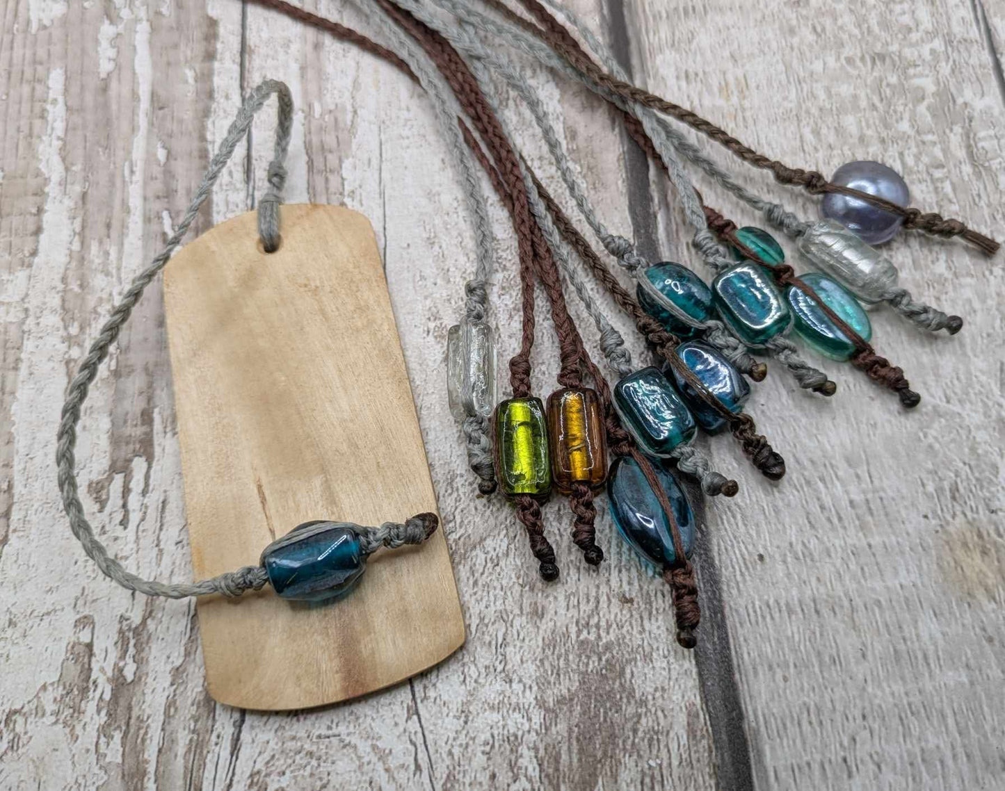 Glass bead bookmark tassel.