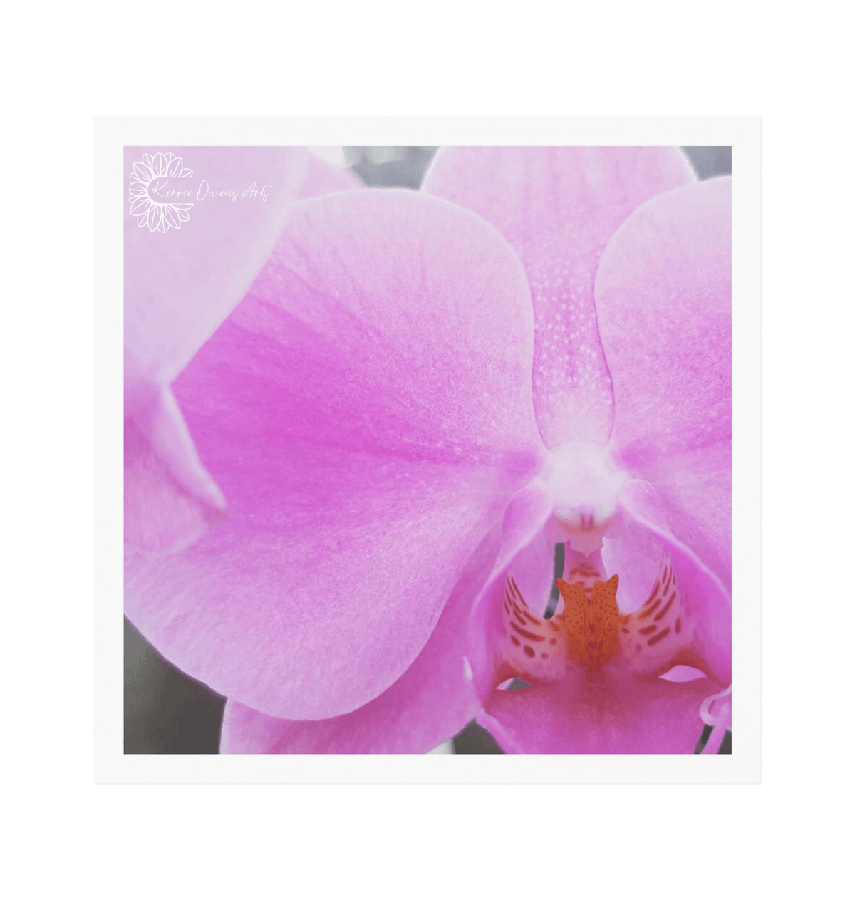 White Frame Framed art print Front