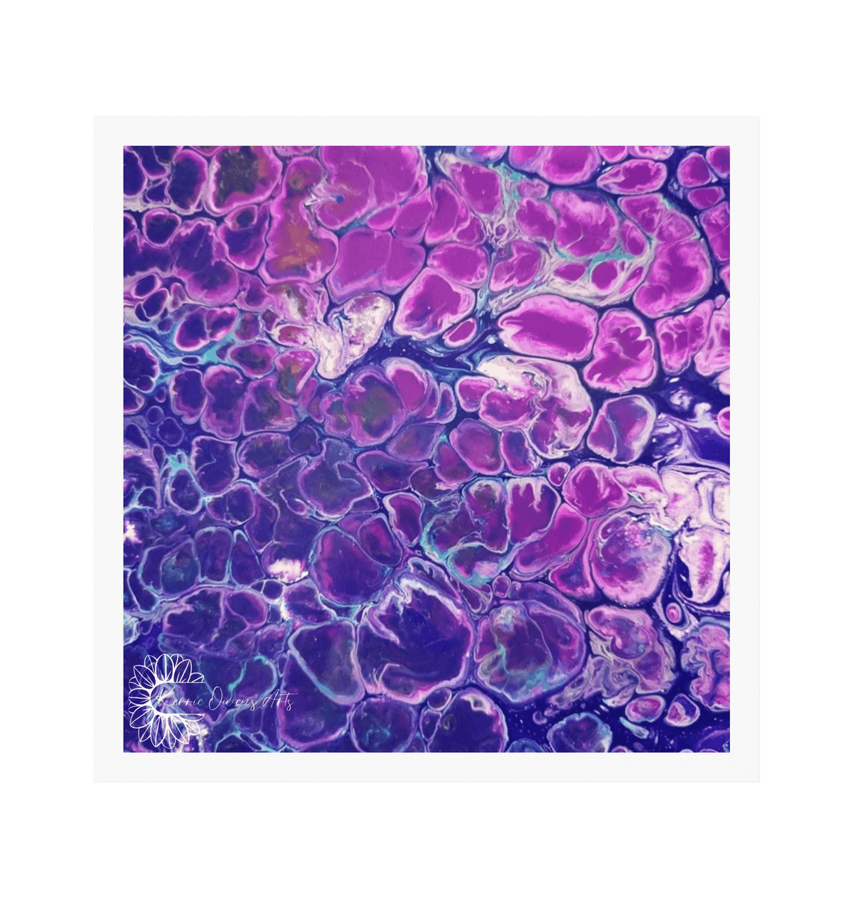 White Frame Framed art print Front