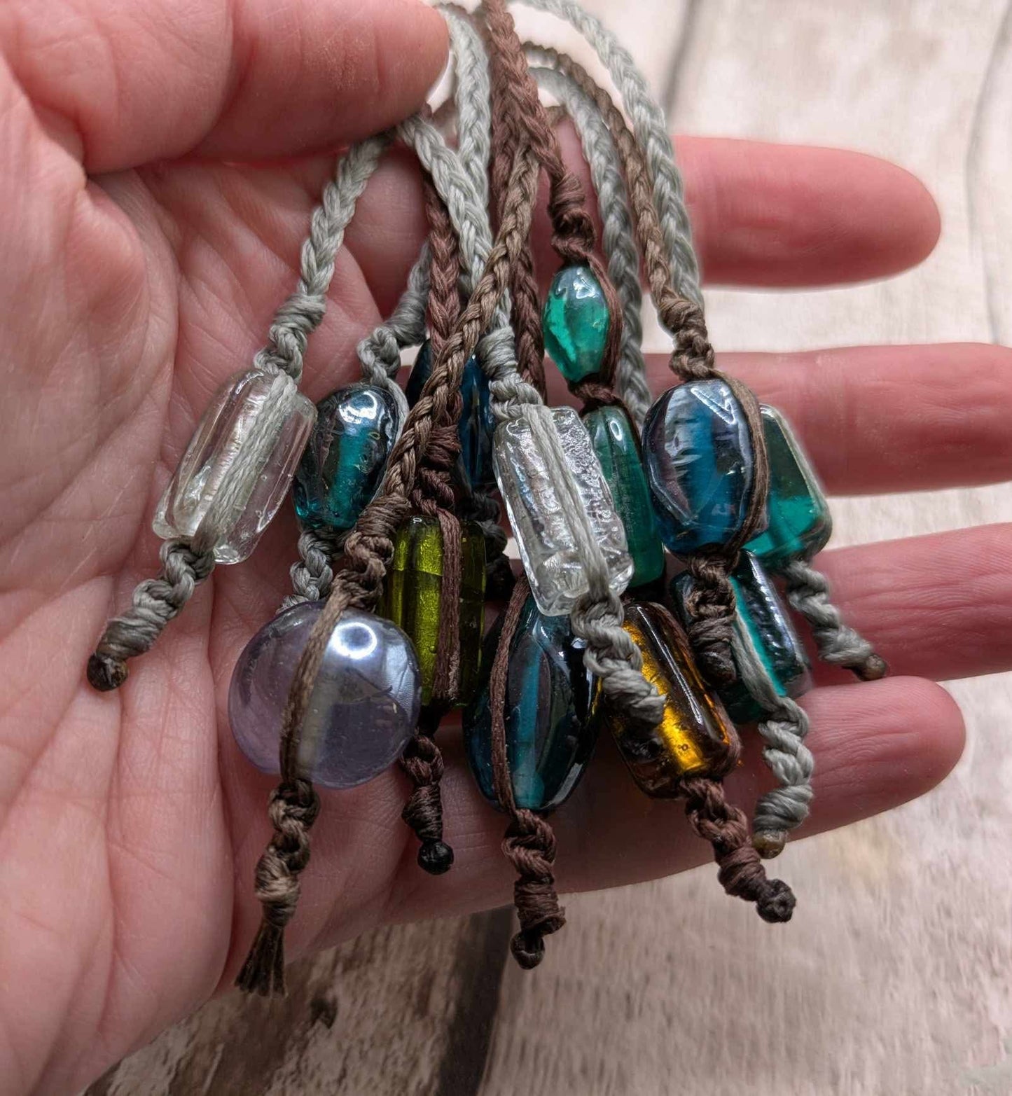 Glass bead bookmark tassel.