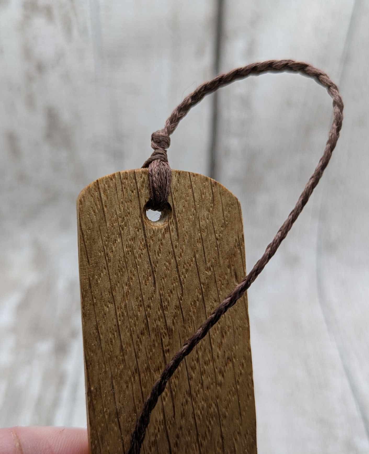 Oak wood book mark.